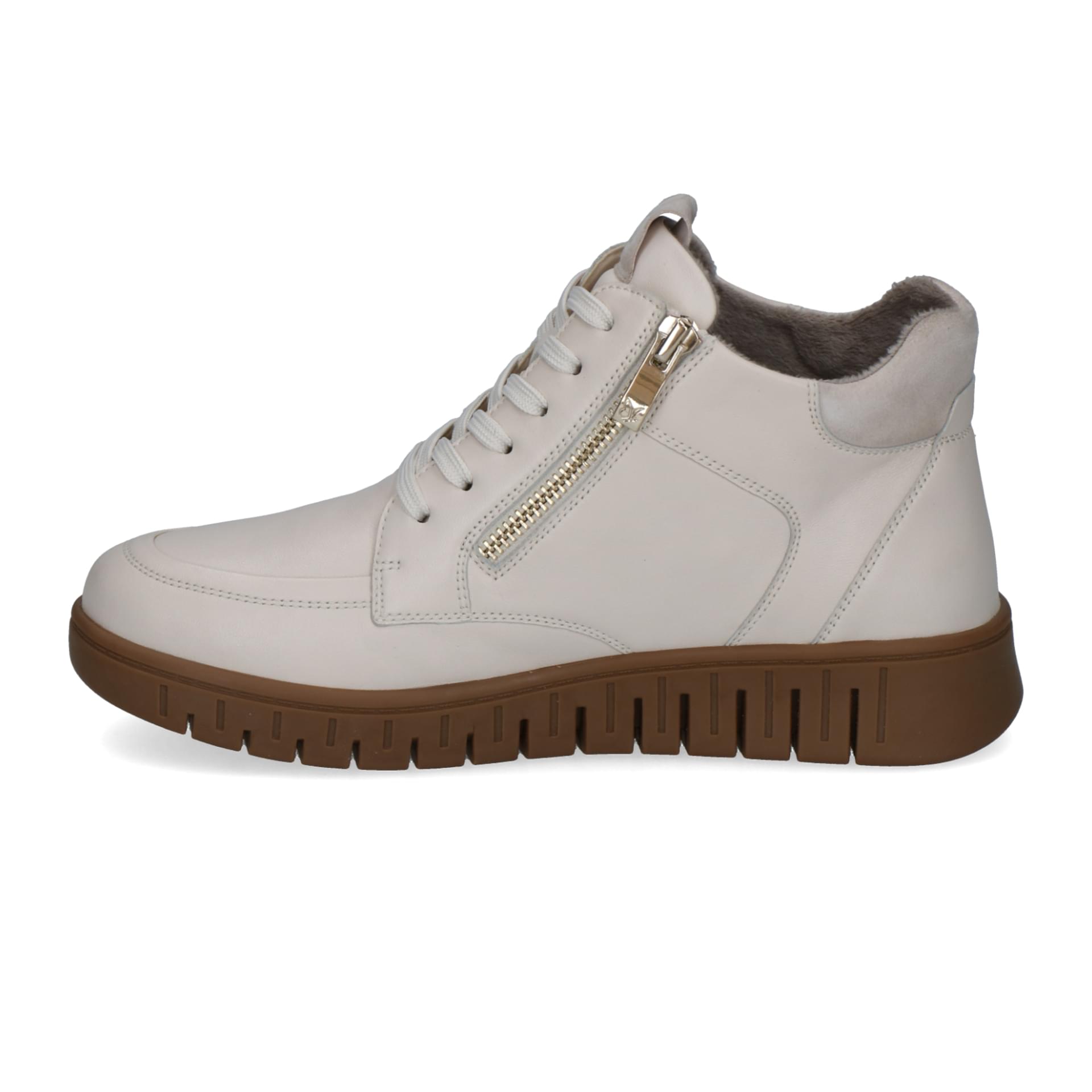 Caprice Fina Bottines cuir in Offwhite Comb, côté intérieur (SKU 9-25219-45--199)