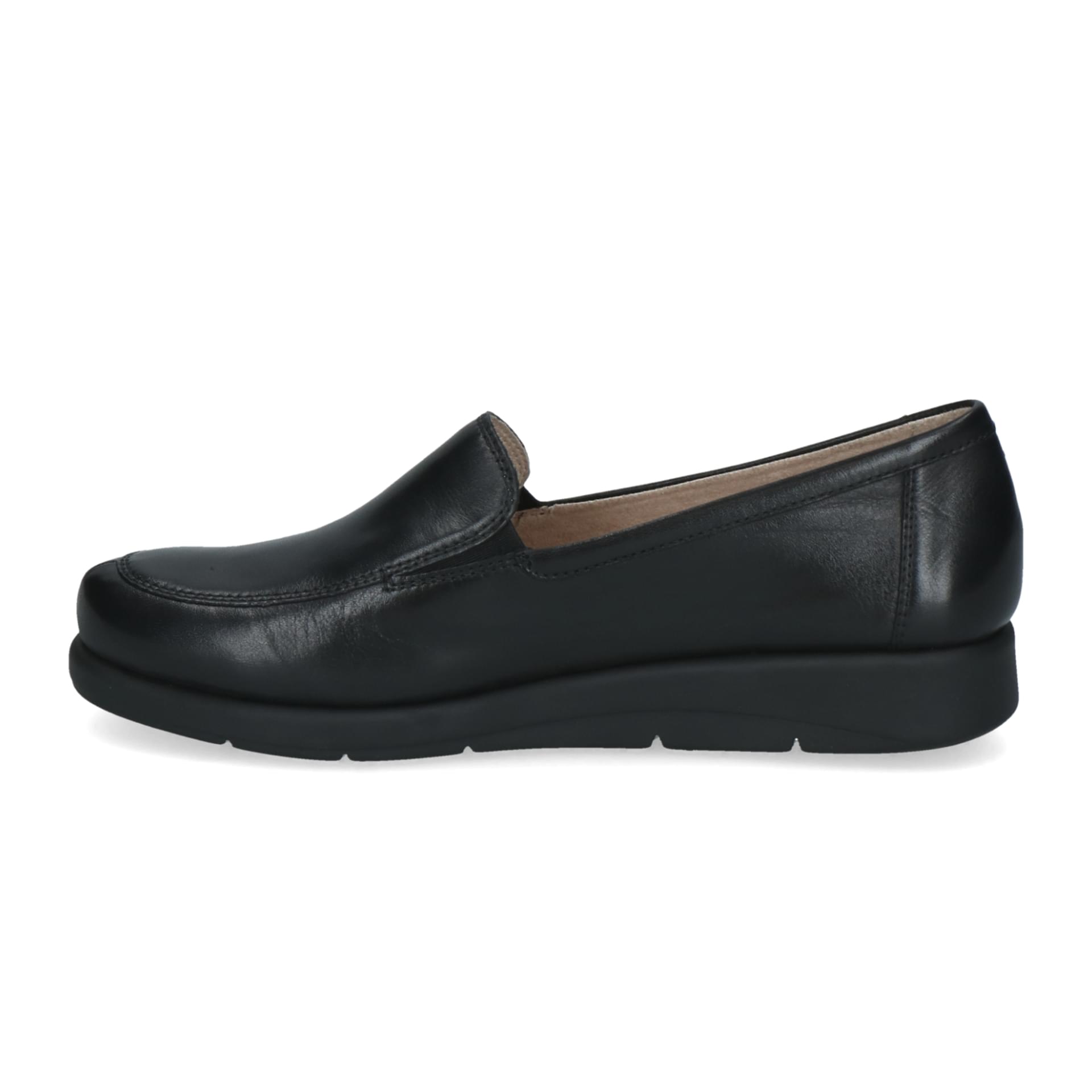 Caprice Frieda Loafers cuir in Black Nappa, côté intérieur (SKU 9-24750-41--02C)