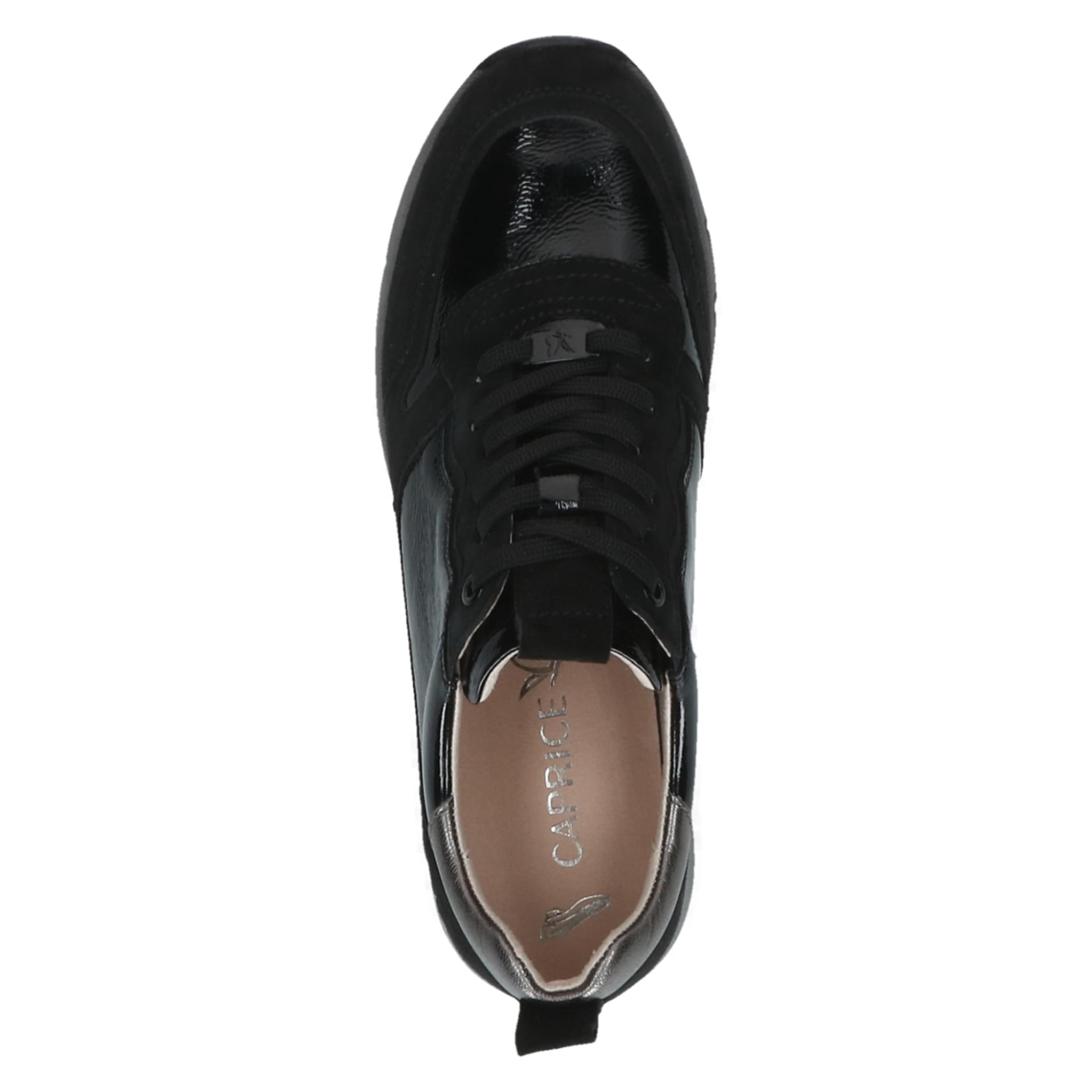 Caprice Ginga Baskets cuir in Black Comb, vue de dessus (SKU 9-23756-45--019)