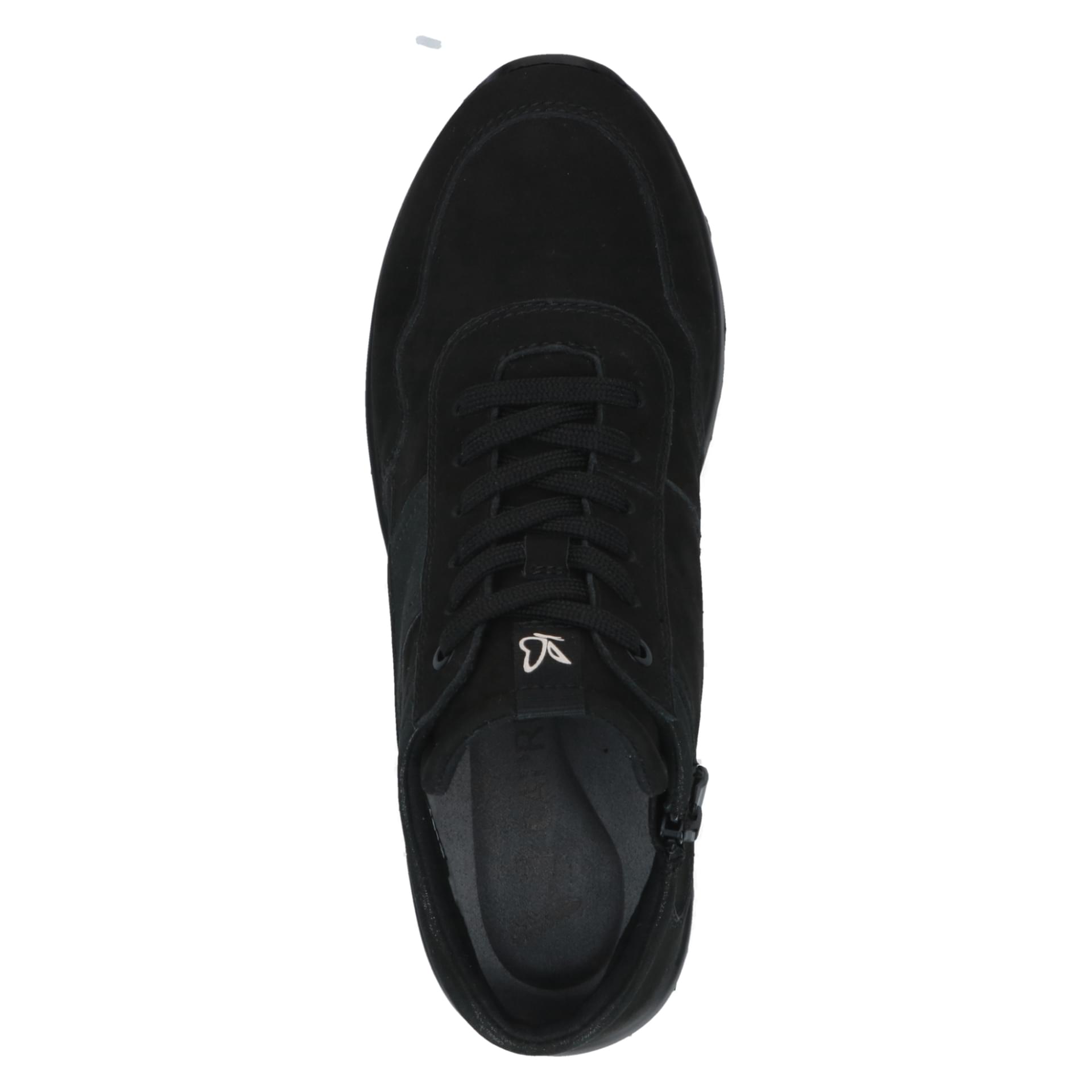 Caprice Hanni Baskets cuir in Black Comb, vue de dessus (SKU 9-25204-47--019)