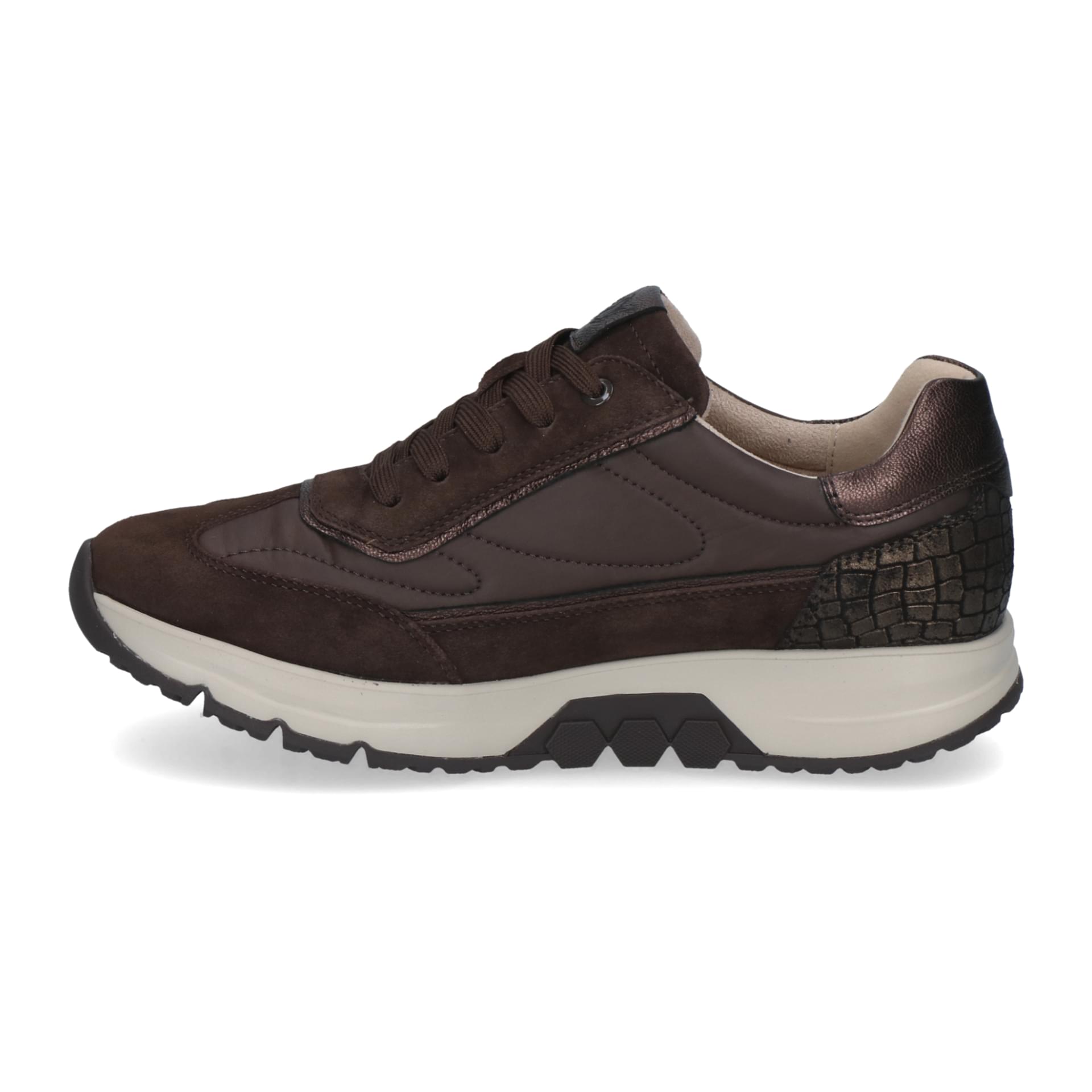 Caprice Hedda Baskets cuir in Dk Brown Comb, côté intérieur (SKU 9-23728-47--329)