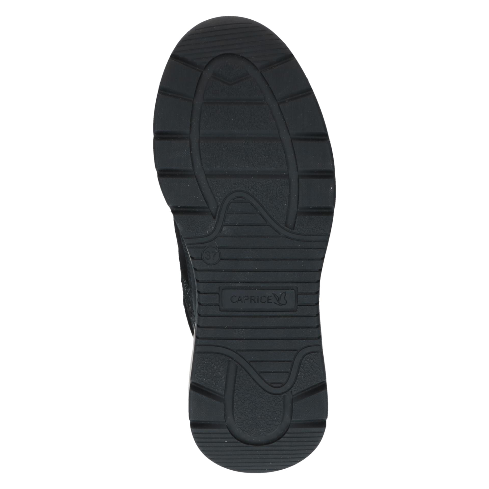 Caprice Heike Sneakers leer in Black Comb, zool (SKU 9-23723-47--019)