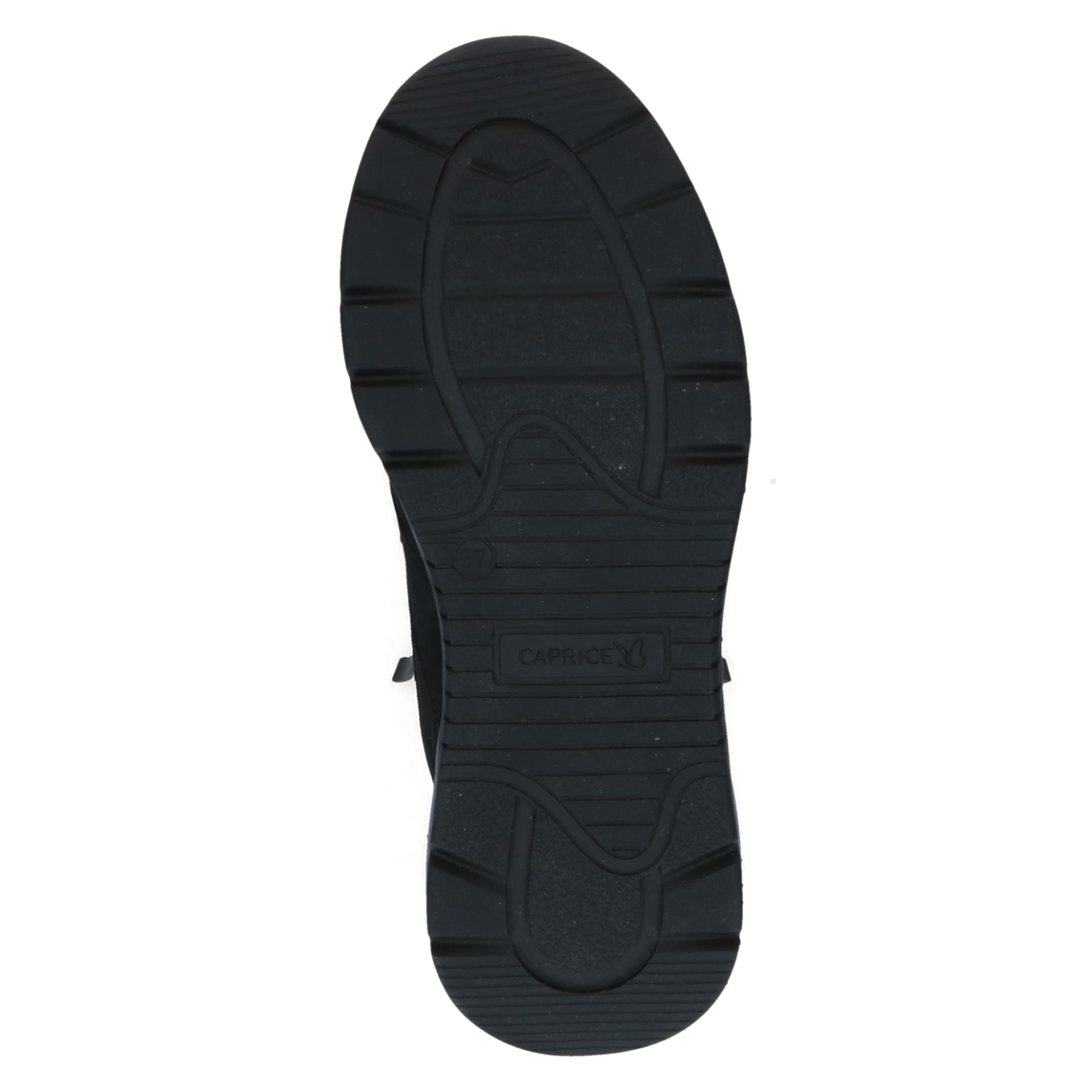 Caprice Heike Bottines cuir in Black Comb, semelle (SKU 9-26202-47--019)