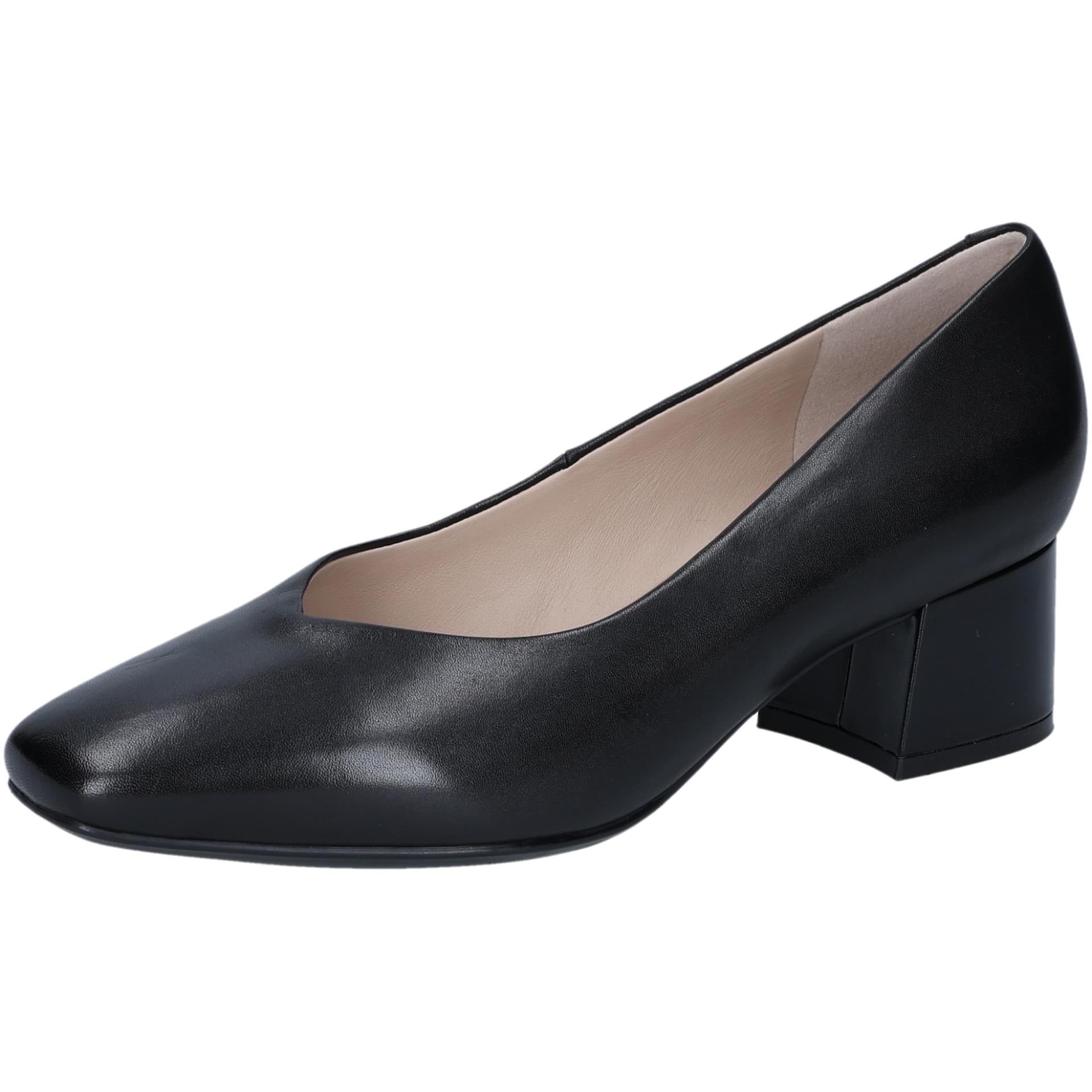 Caprice Nina in Black Nappa, driekwartaanzicht (SKU 9-22315-42--022)