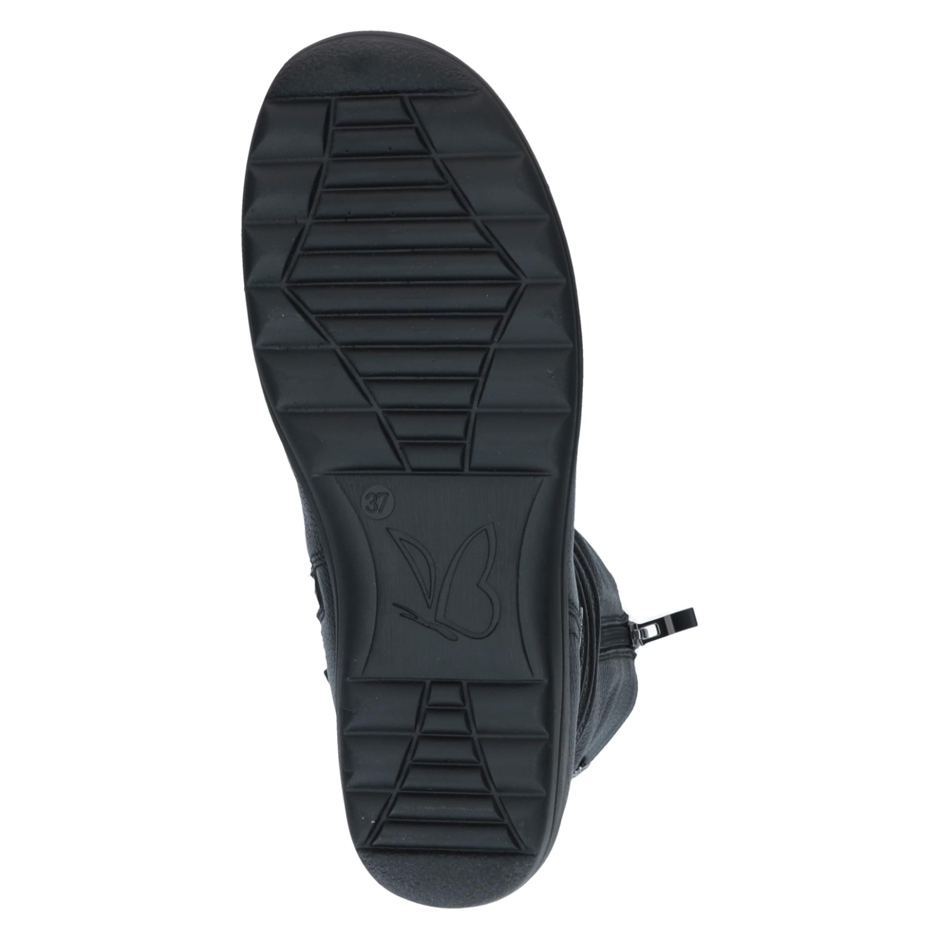 Caprice Vera Bottes cuir in Black Nappa, semelle (SKU 9-26456-43--022)