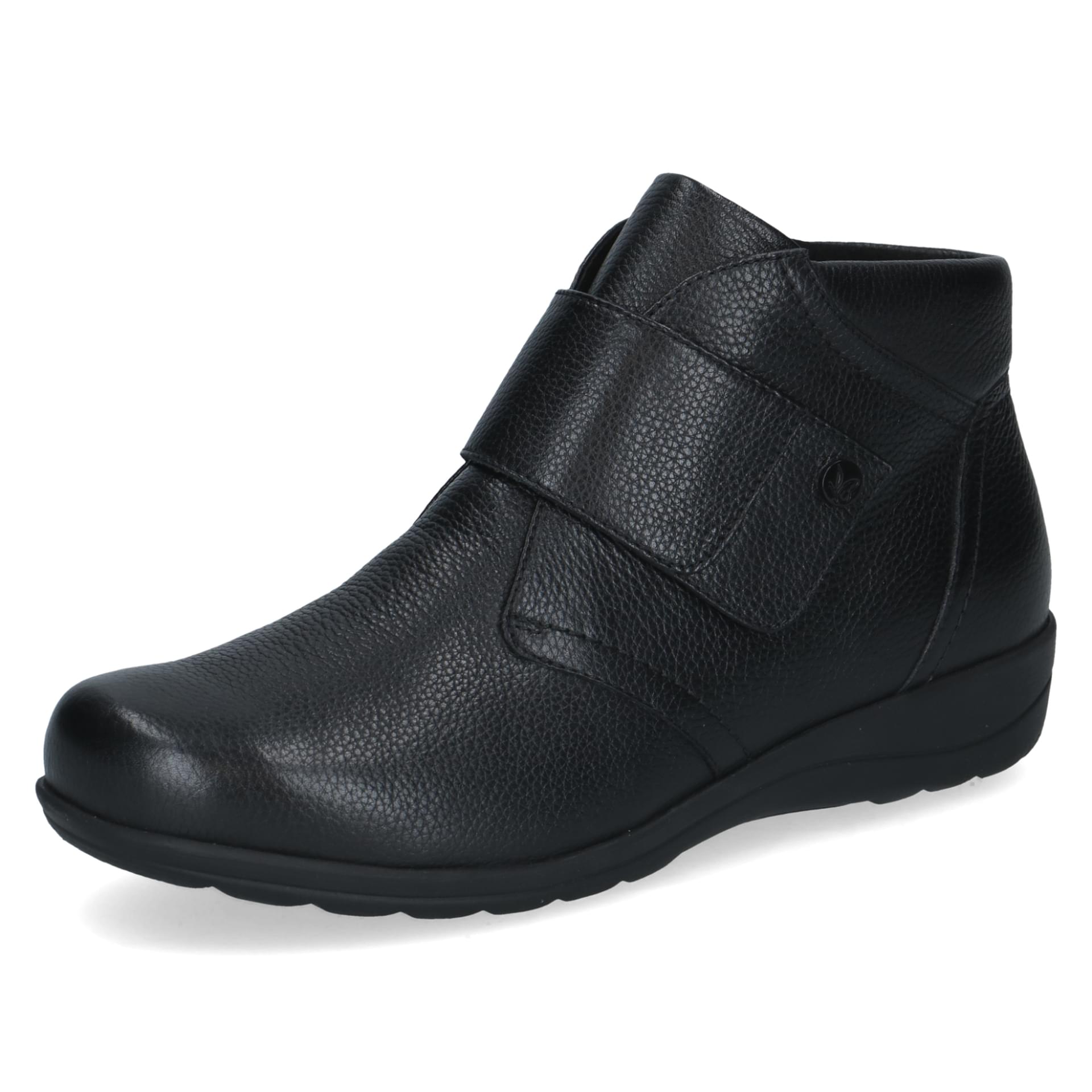 Caprice Vera Bottines cuir in Black Nappa, vue trois-quarts (SKU 9-26457-41--022)