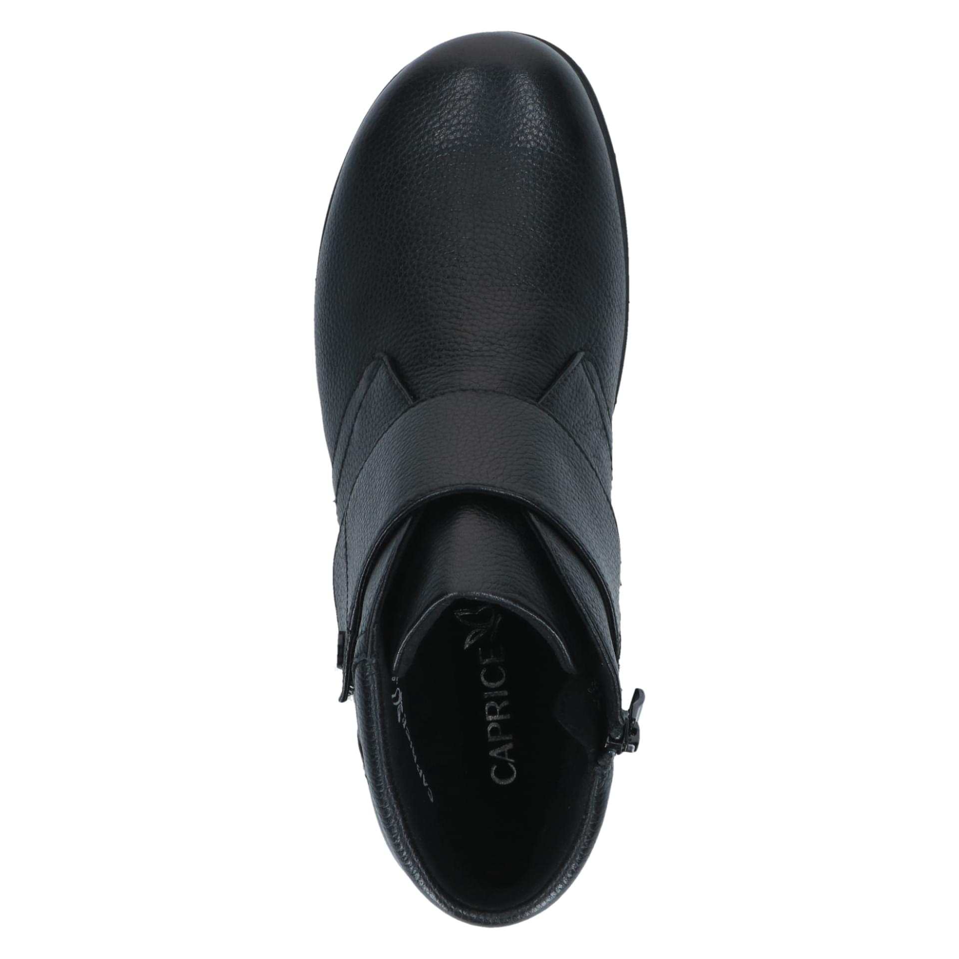 Caprice Vera Bottines cuir in Black Nappa, vue de dessus (SKU 9-26457-41--022)