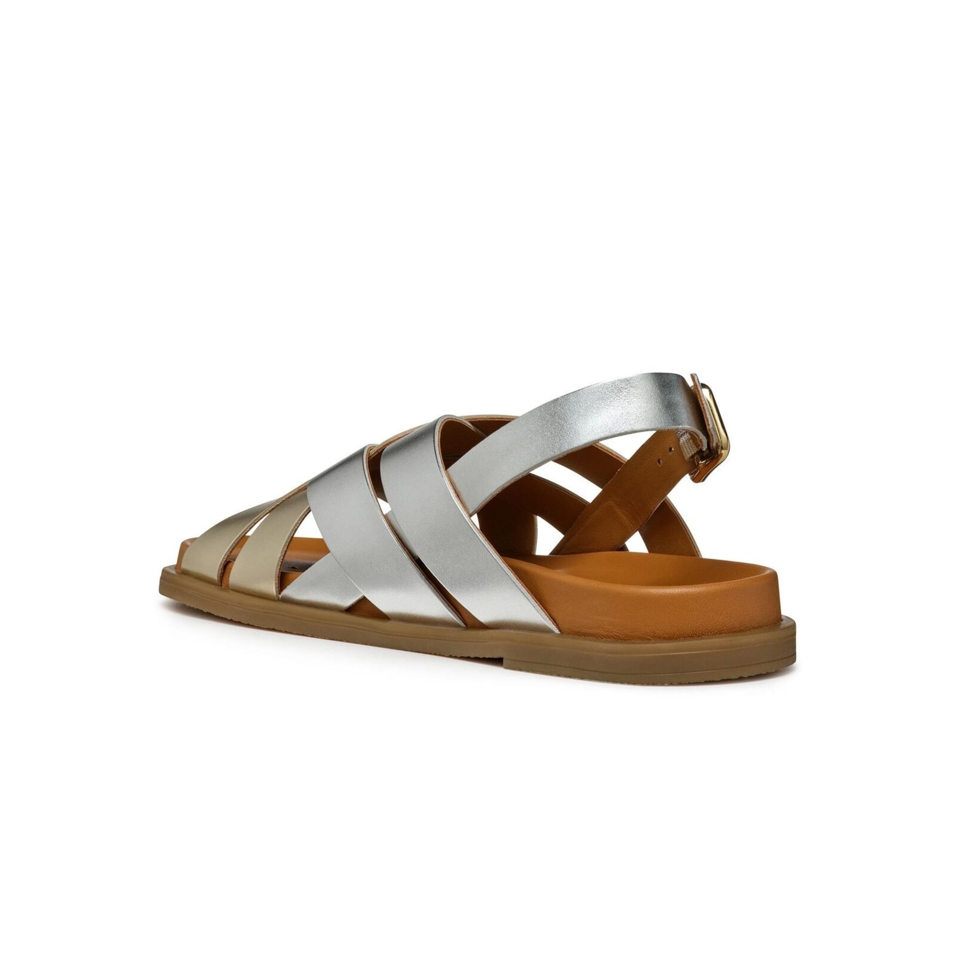 Geox Adelash Sandalen D55YWA_000CF in Silver/Light Gold