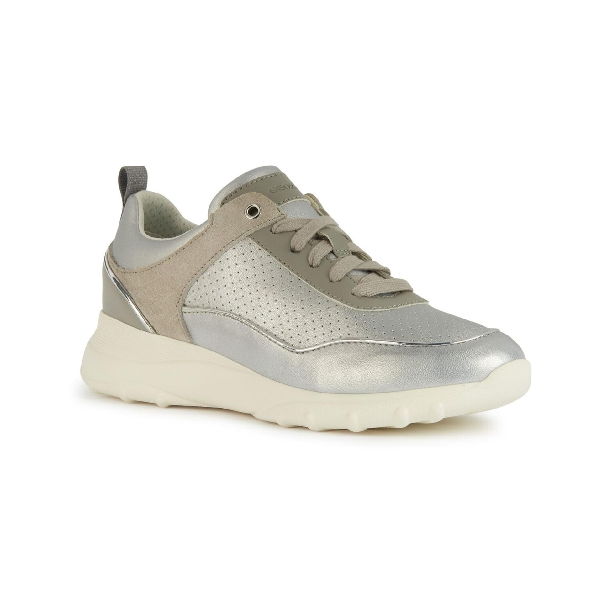 Geox Alleniee Sneakers D35LPB_0AJ22 in Silver/Light Grey