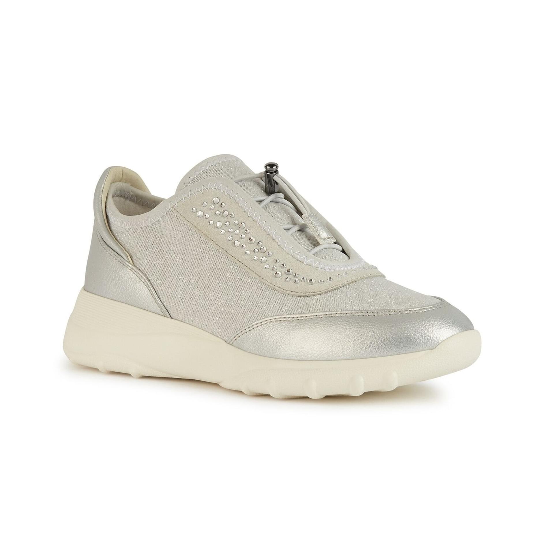 Geox Alleniee Sneakers D35LPC_054AS in Silver/Light Grey