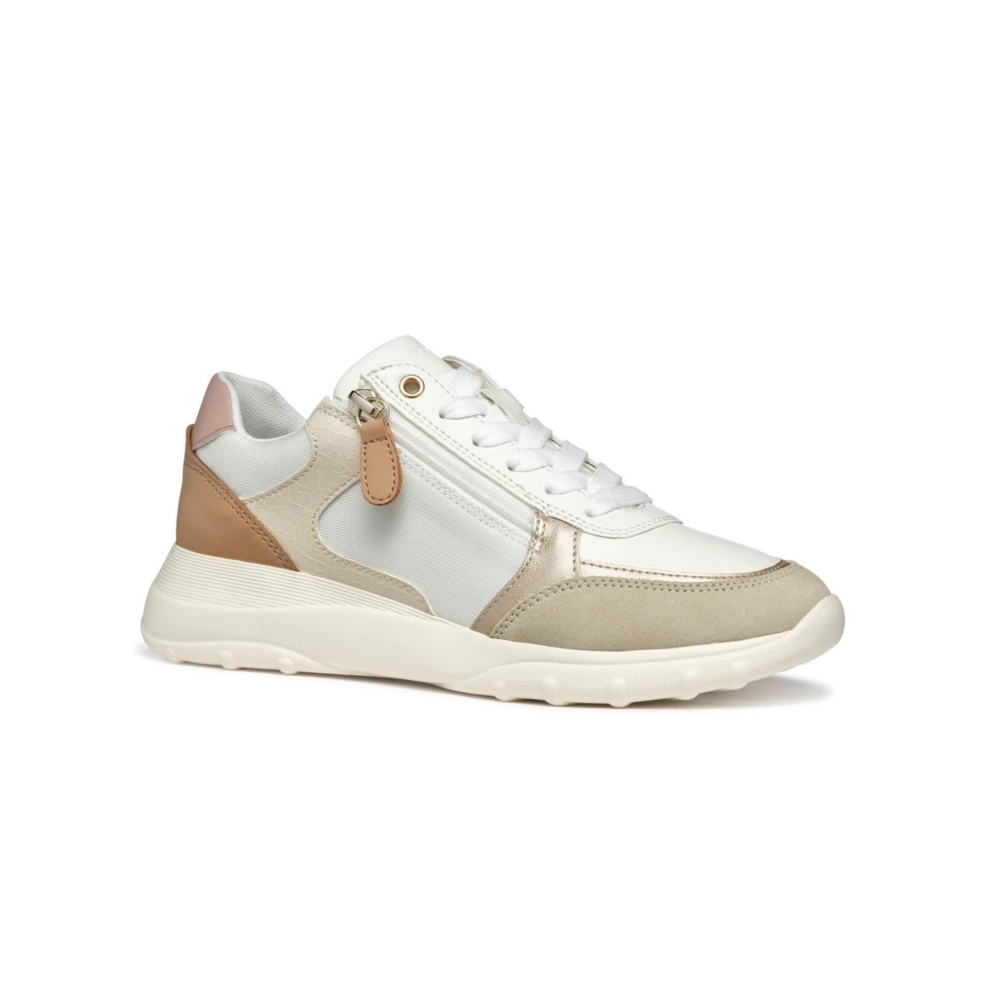 Geox Alleniee Sneakers D36LPB_0BC22 in Optic White/Light Taupe