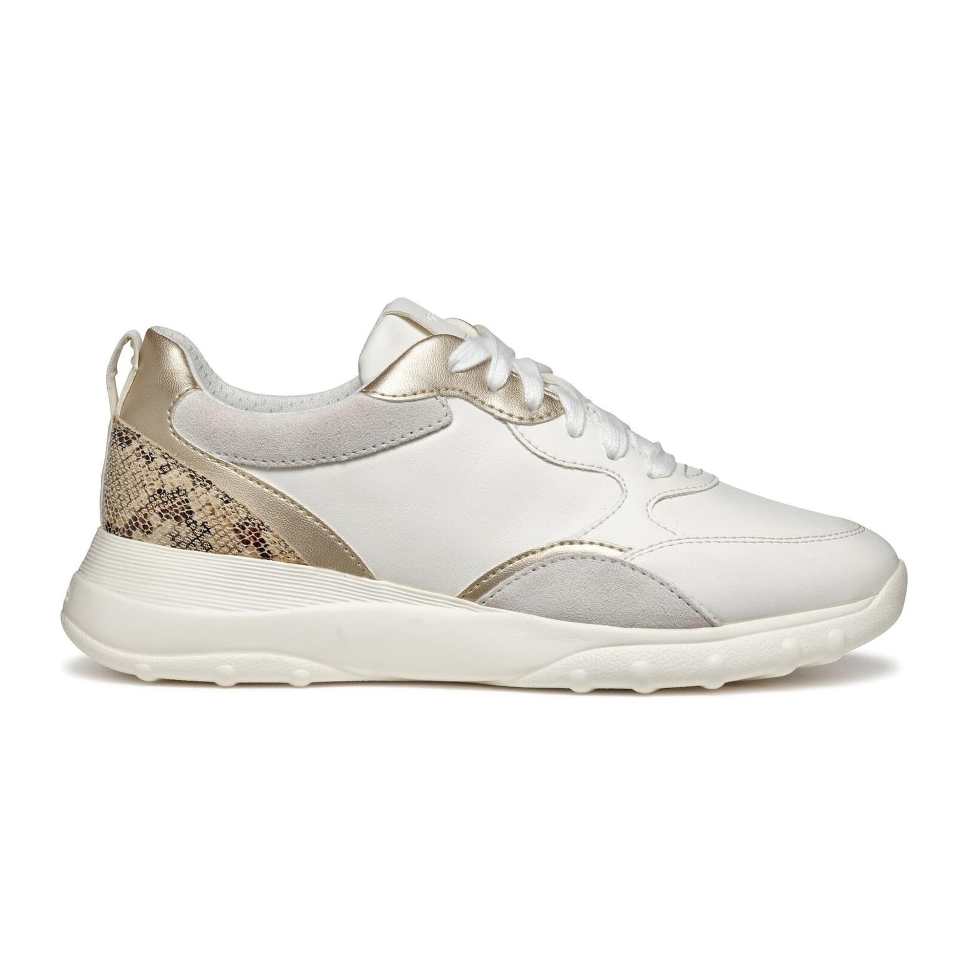 Geox Alleniee Sneakers D46LPA_05422 in Optic White/Light Gold