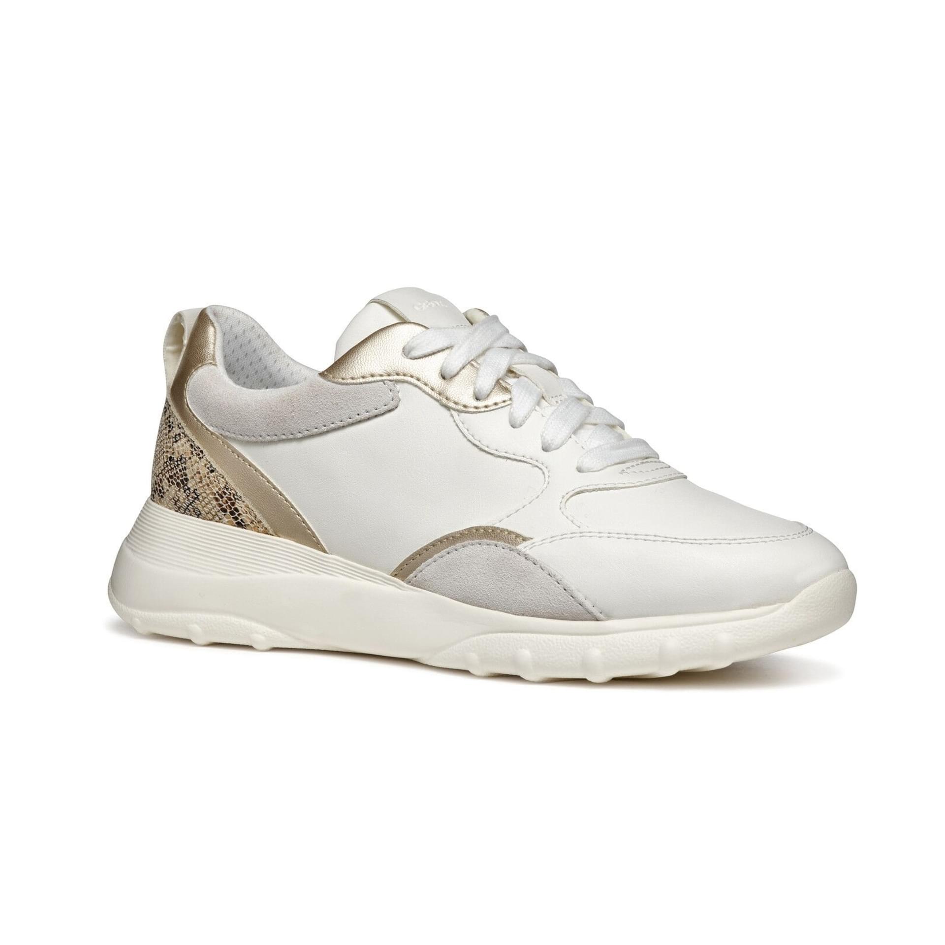 Geox Alleniee Sneakers D46LPA_05422 in Optic White/Light Gold