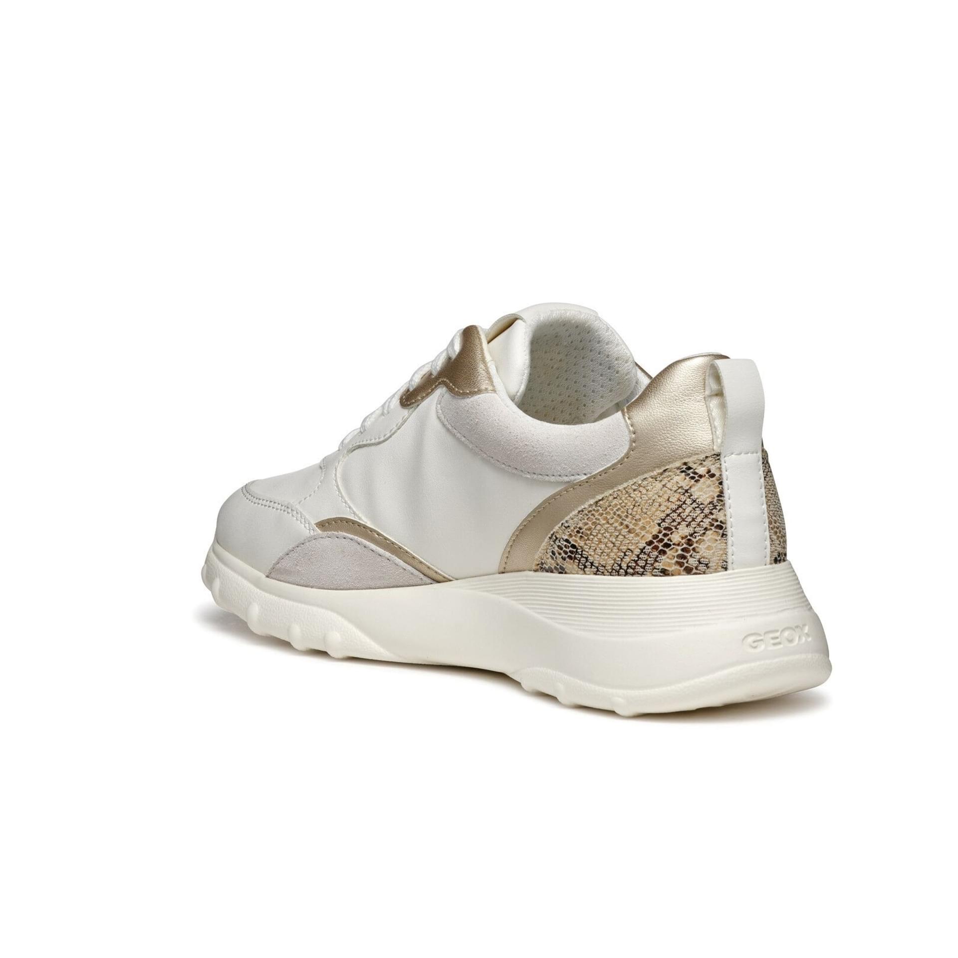 Geox Alleniee Sneakers D46LPA_05422 in Optic White/Light Gold