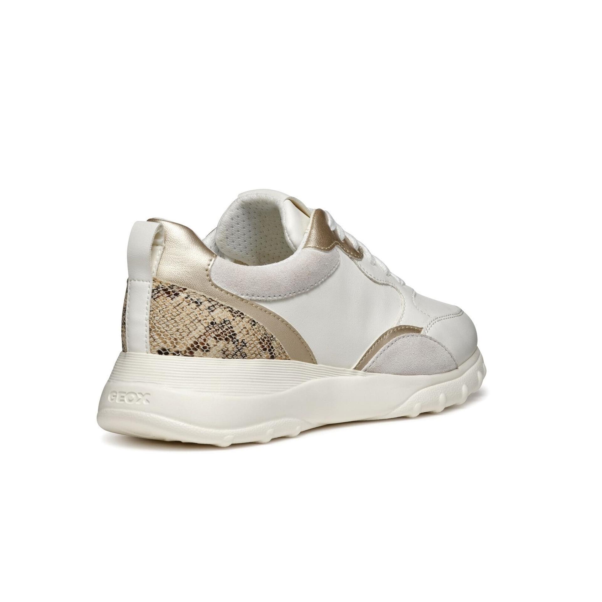 Geox Alleniee Sneakers D46LPA_05422 in Optic White/Light Gold