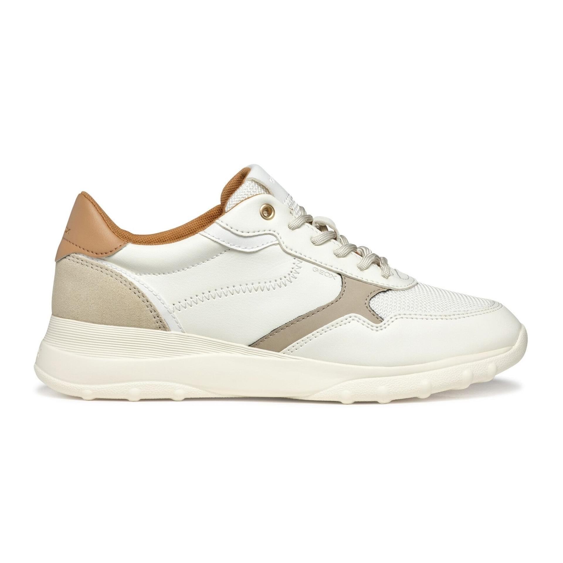 Geox Alleniee Sneakers D55LPA_0BC11 in Optic White/Light Taupe