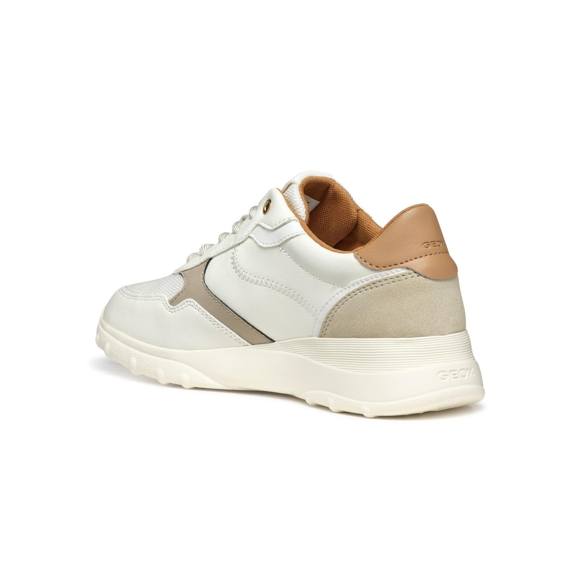 Geox Alleniee Sneakers D55LPA_0BC11 in Optic White/Light Taupe