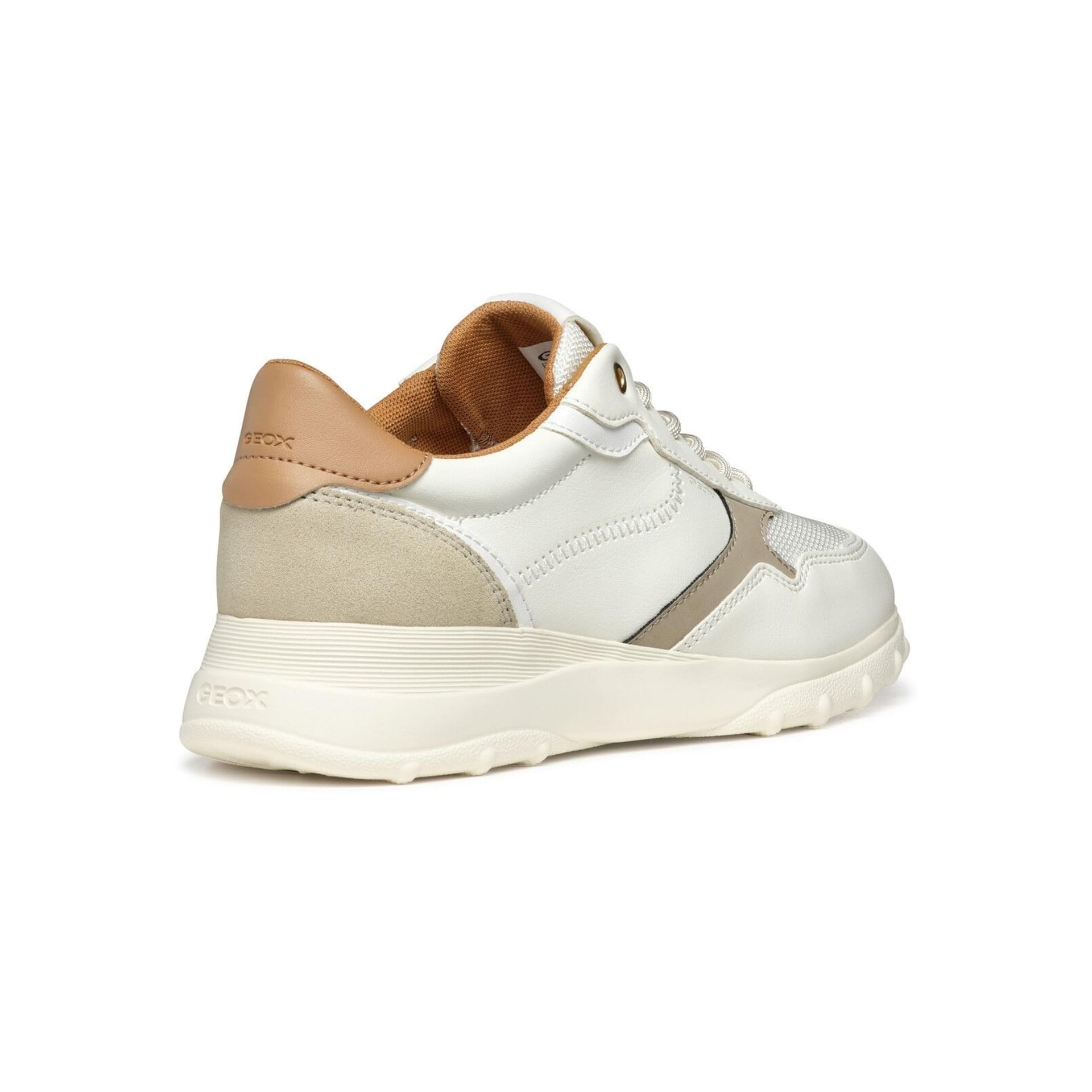 Geox Alleniee Sneakers D55LPA_0BC11 in Optic White/Light Taupe