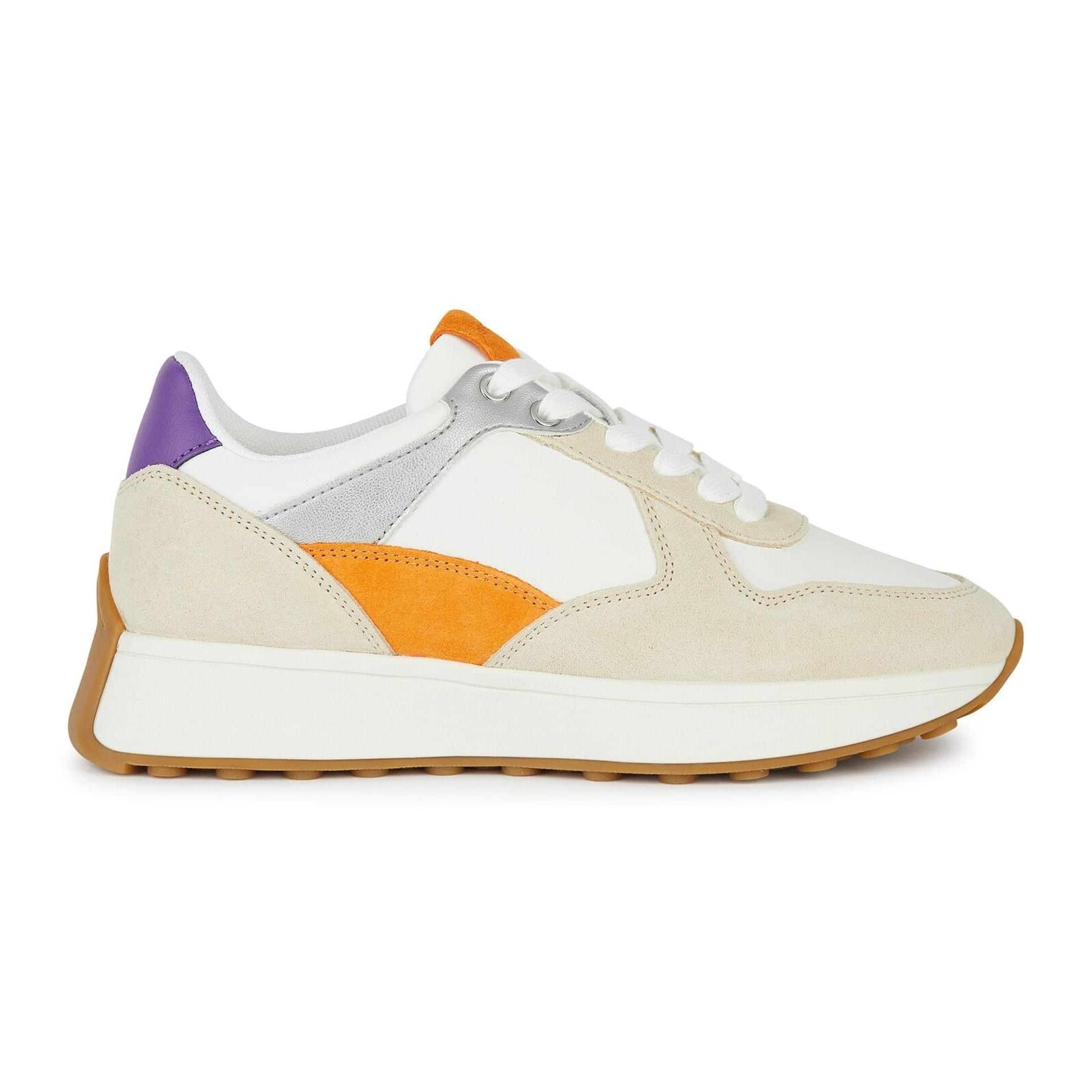 Geox Amabel Sneakers D45MDA_02285 in Off White/Orange