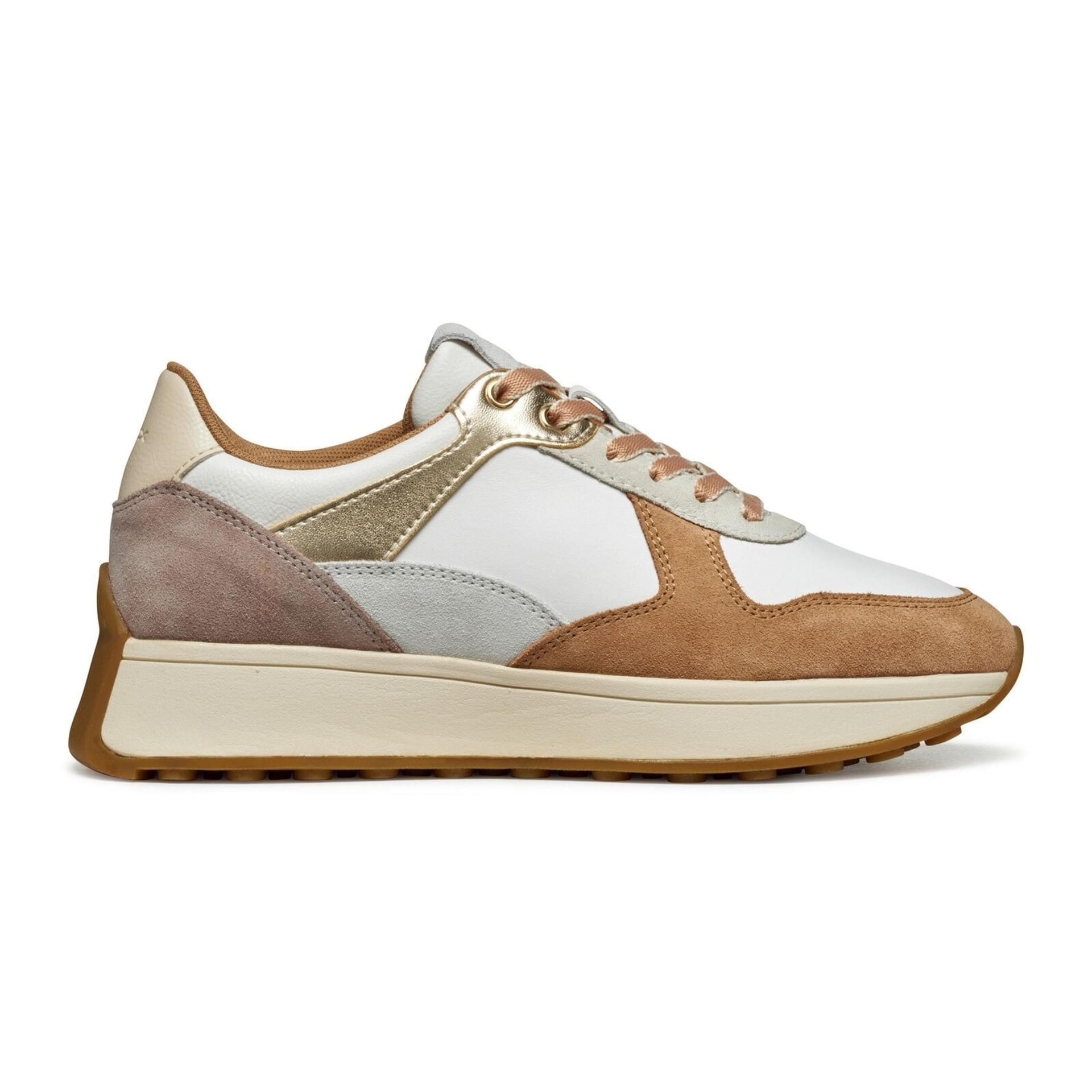 Geox Amabel Sneakers D45MDA_02285 in Off Wht/Apricot