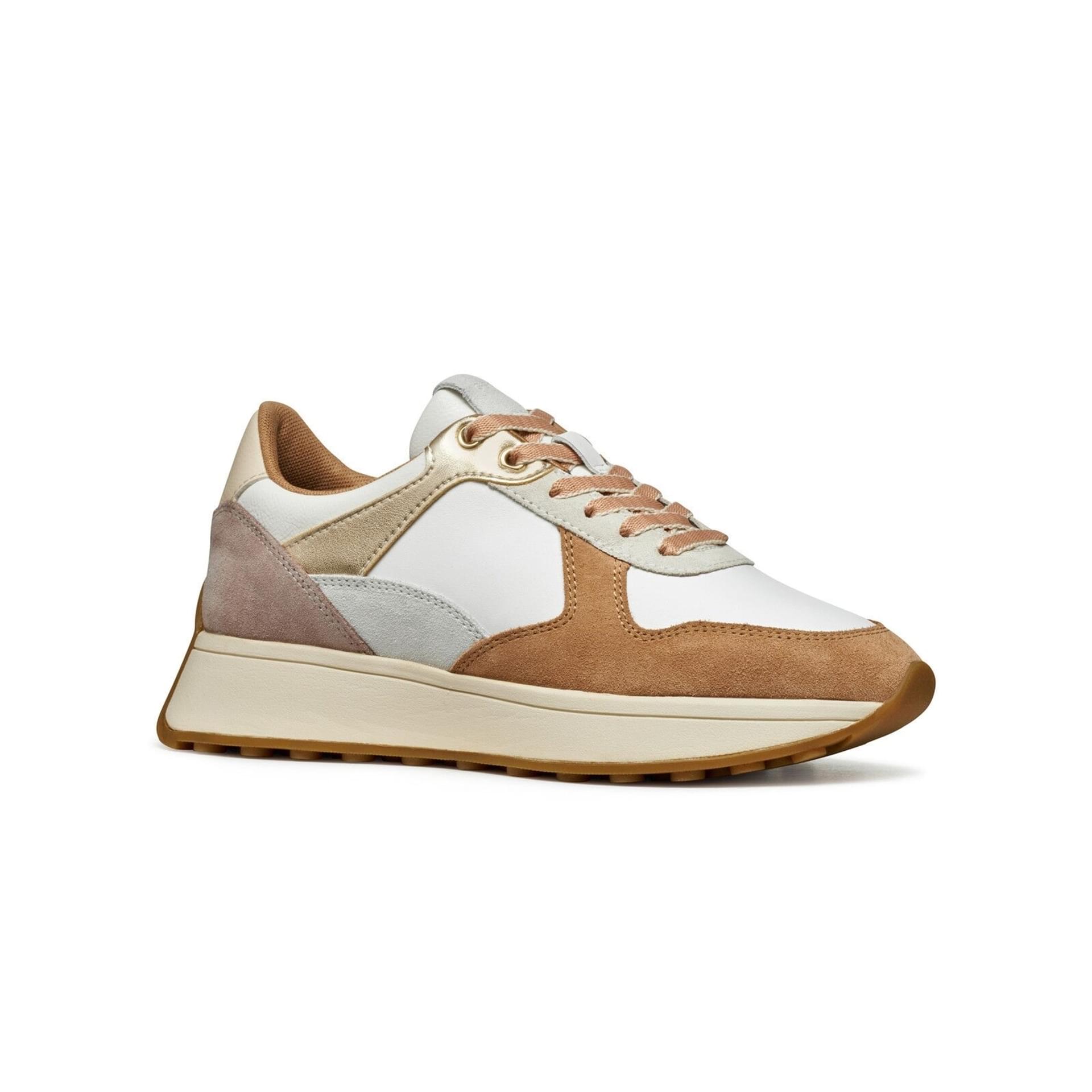 Geox Amabel Sneakers D45MDA_02285 in Off Wht/Apricot