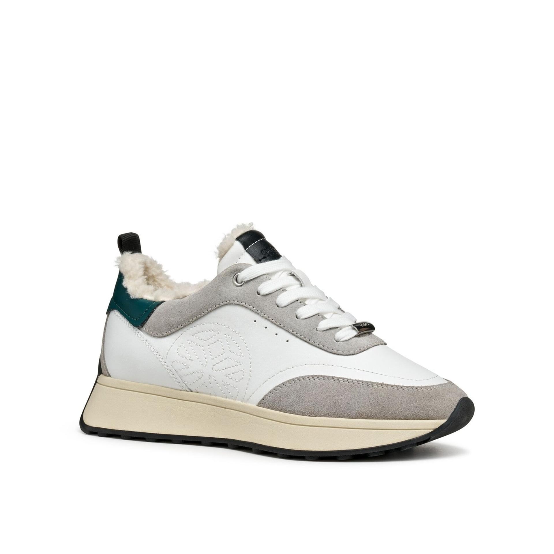 Geox Amabel Sneakers D56MDB_08522 in White/Light Grey