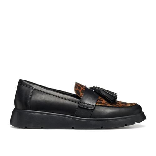 Mocassins Femme Geox D Blenda - Semelle Respirante Brevetée, Cuir Souple, Confort Toute La Journée