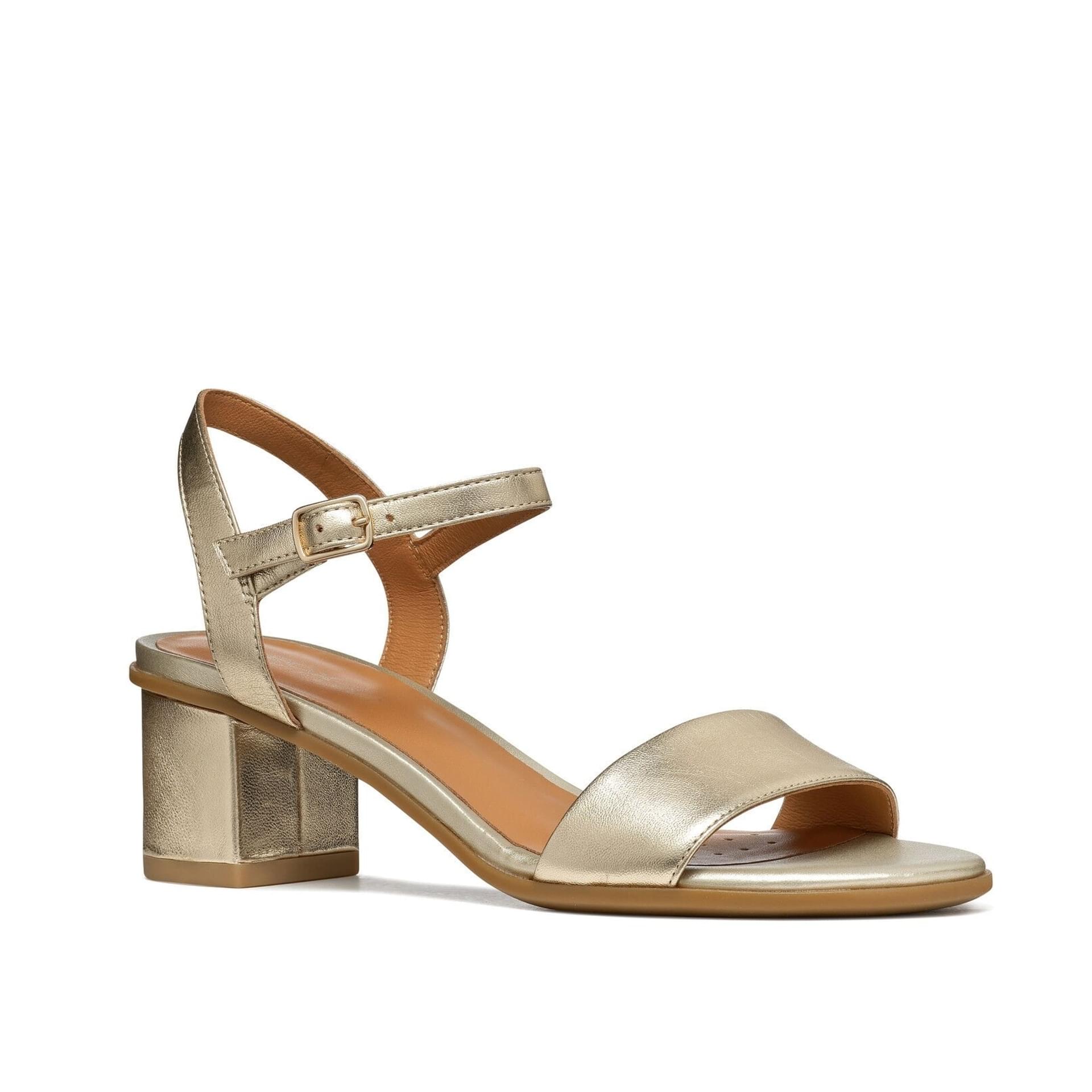 Geox Aurely 50 Sandals D25RXB_000Y2 in Light Gold