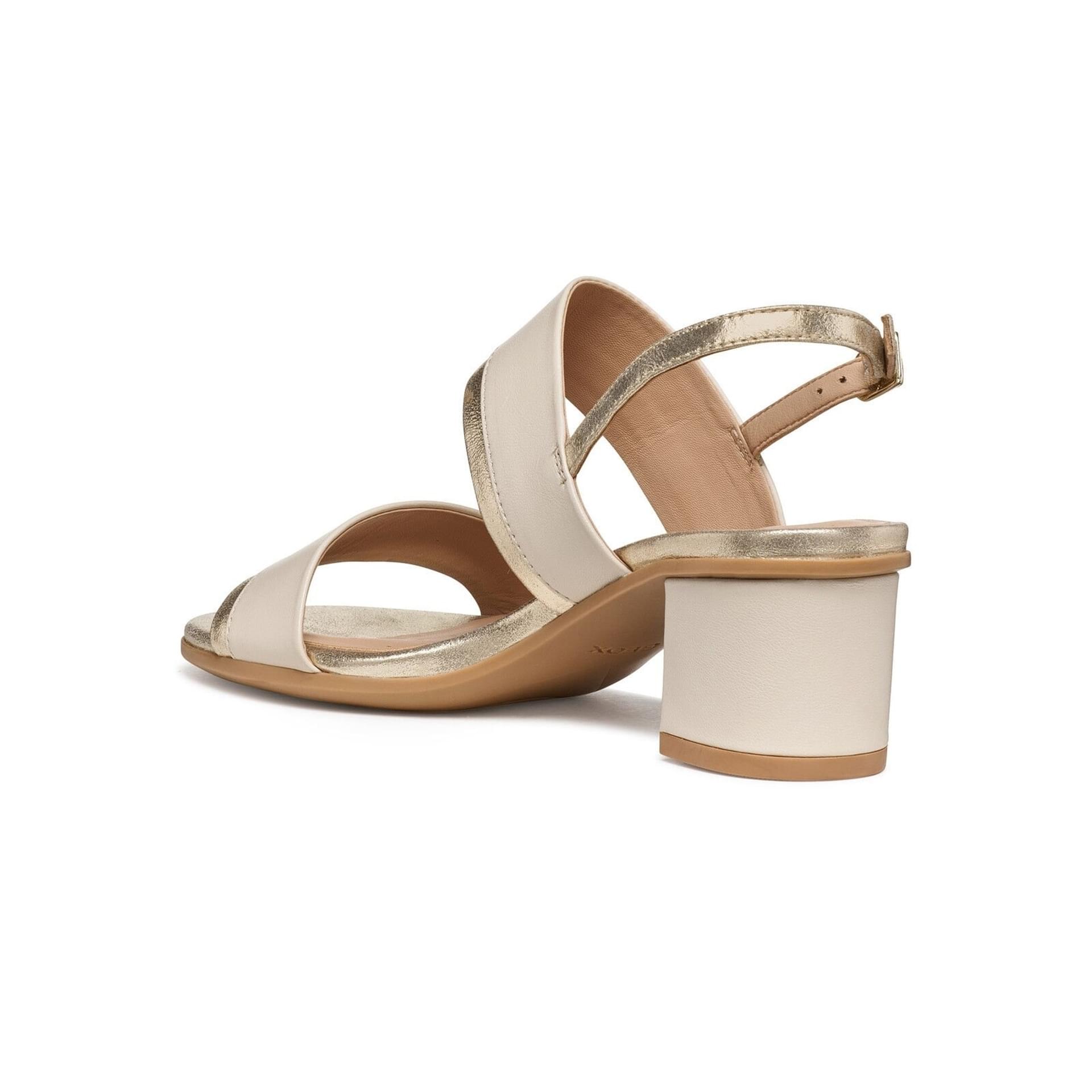 Geox Aurely 50 Sandals D65RXB_0TUMA in Papyrus/Light Gold