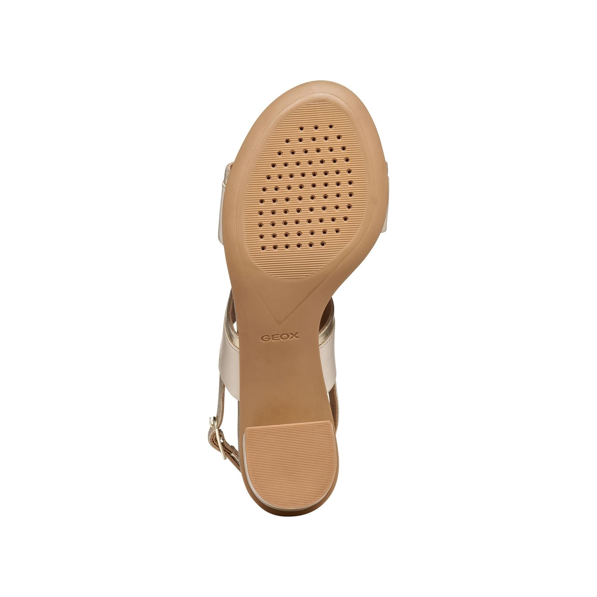 Geox Aurely 50 Sandals D65RXB_0TUMA in Papyrus/Light Gold