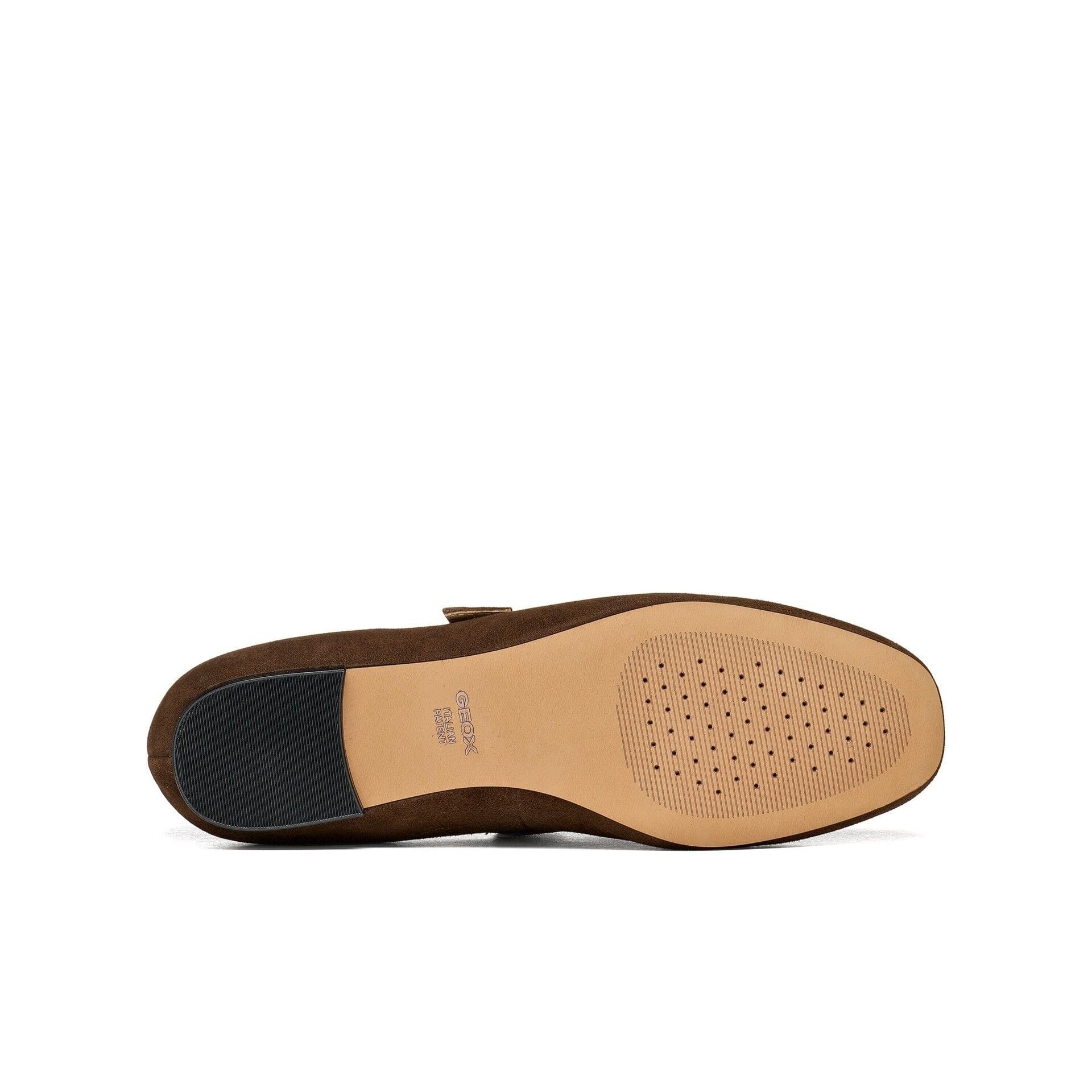 Geox Azlea Ballerinas in Dark Brown, sole (SKU D680YC_00021--C6006)