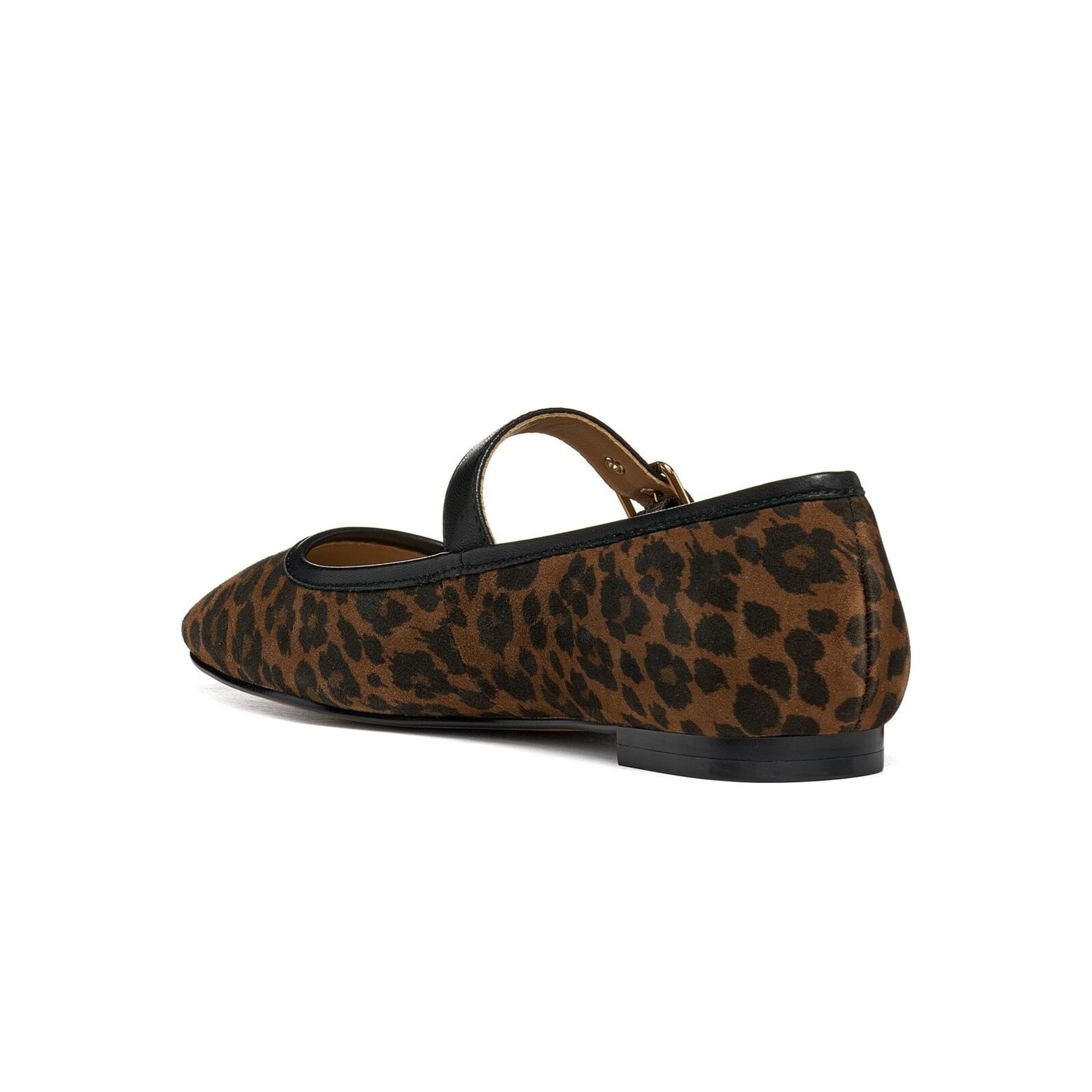 Geox Azlea Ballerinas in Cognac, angled view (SKU D680YC_007TU--C6001)