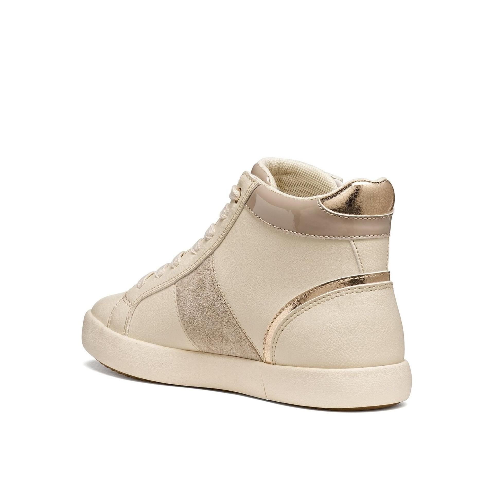 Geox Blomiee Sneakers in Light Sand/Beige, hoekaanzicht (SKU D366HD_05422--C5V5A)