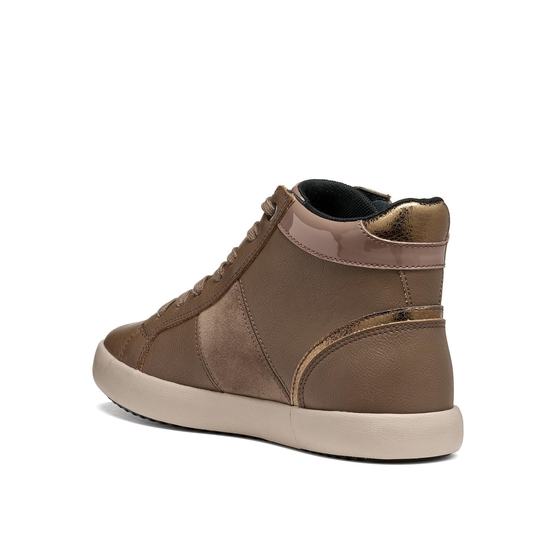 Geox Blomiee Sneakers in Taupe, hoekaanzicht (SKU D366HD_05422--C6029)