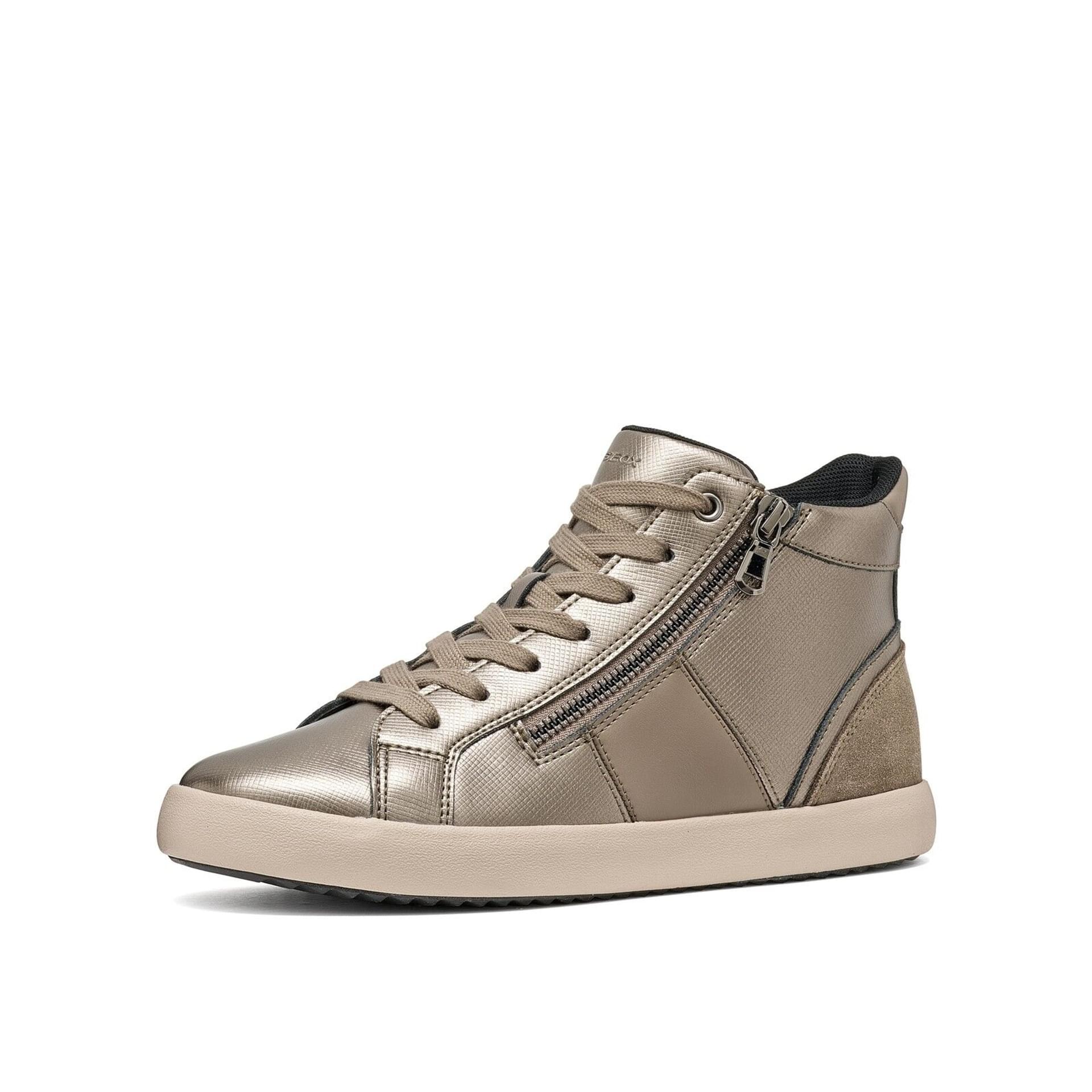 Geox Blomiee Sneakers in Dove Grey, driekwartaanzicht (SKU D366HD_06P22--C1018)