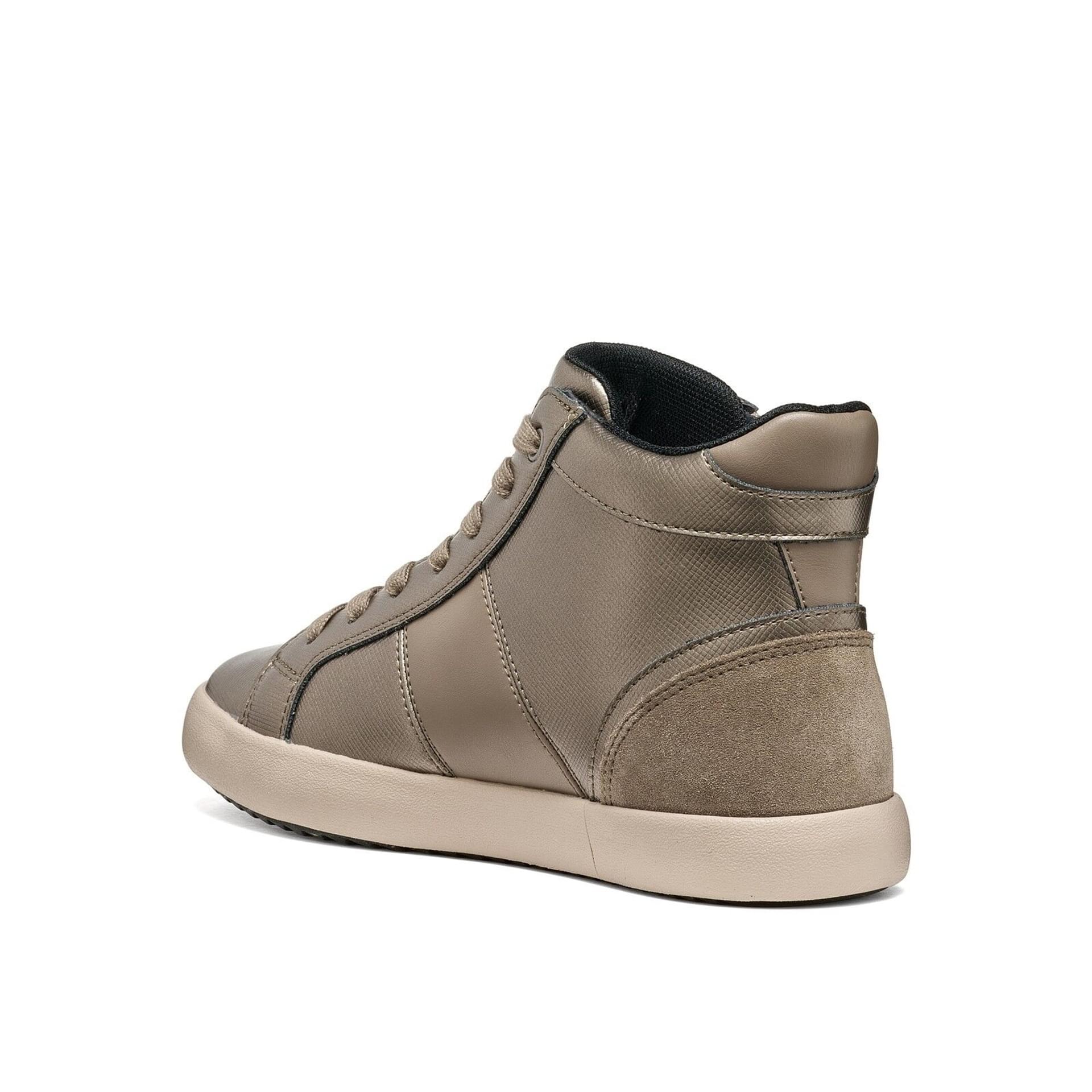 Geox Blomiee Sneakers in Dove Grey, angled view (SKU D366HD_06P22--C1018)