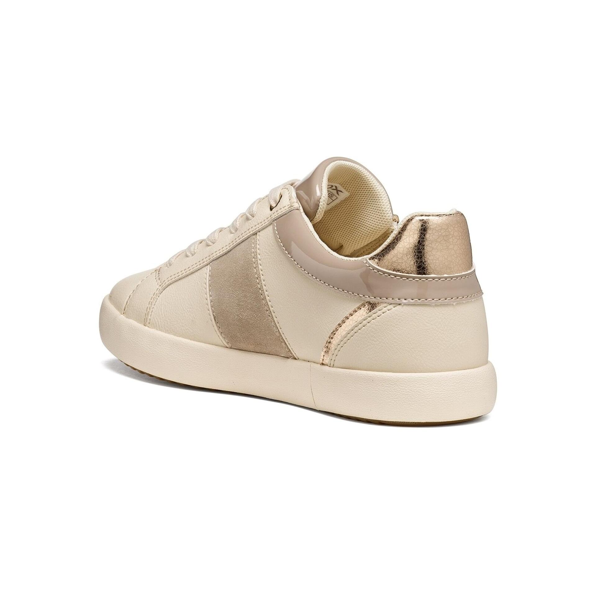 Geox Blomiee Sneakers in Light Sand/Beige, angled view (SKU D366HE_0BC22--C5V5A)