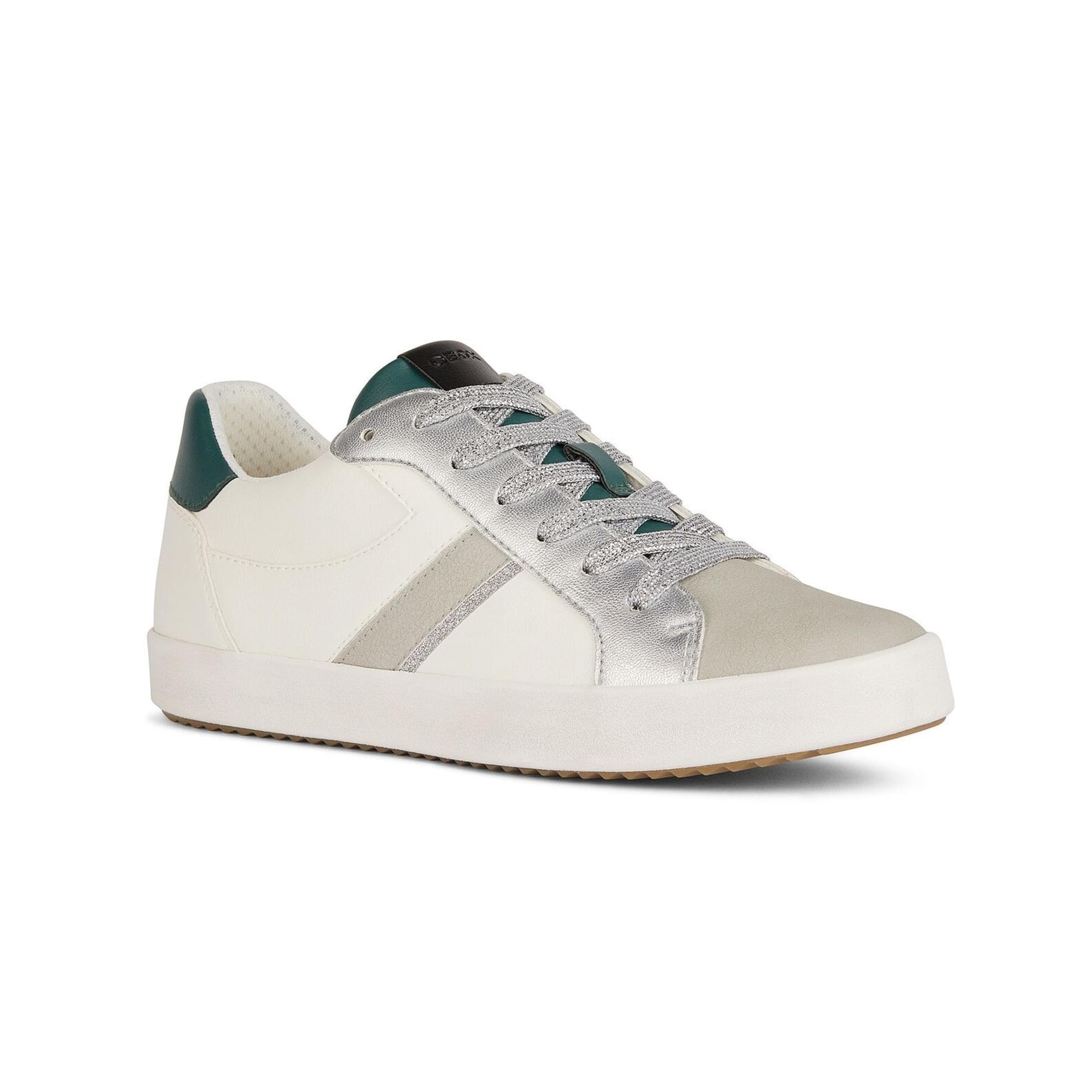 Geox Blomiee Sneakers D456HC_000BC in Optic White/Dark Green