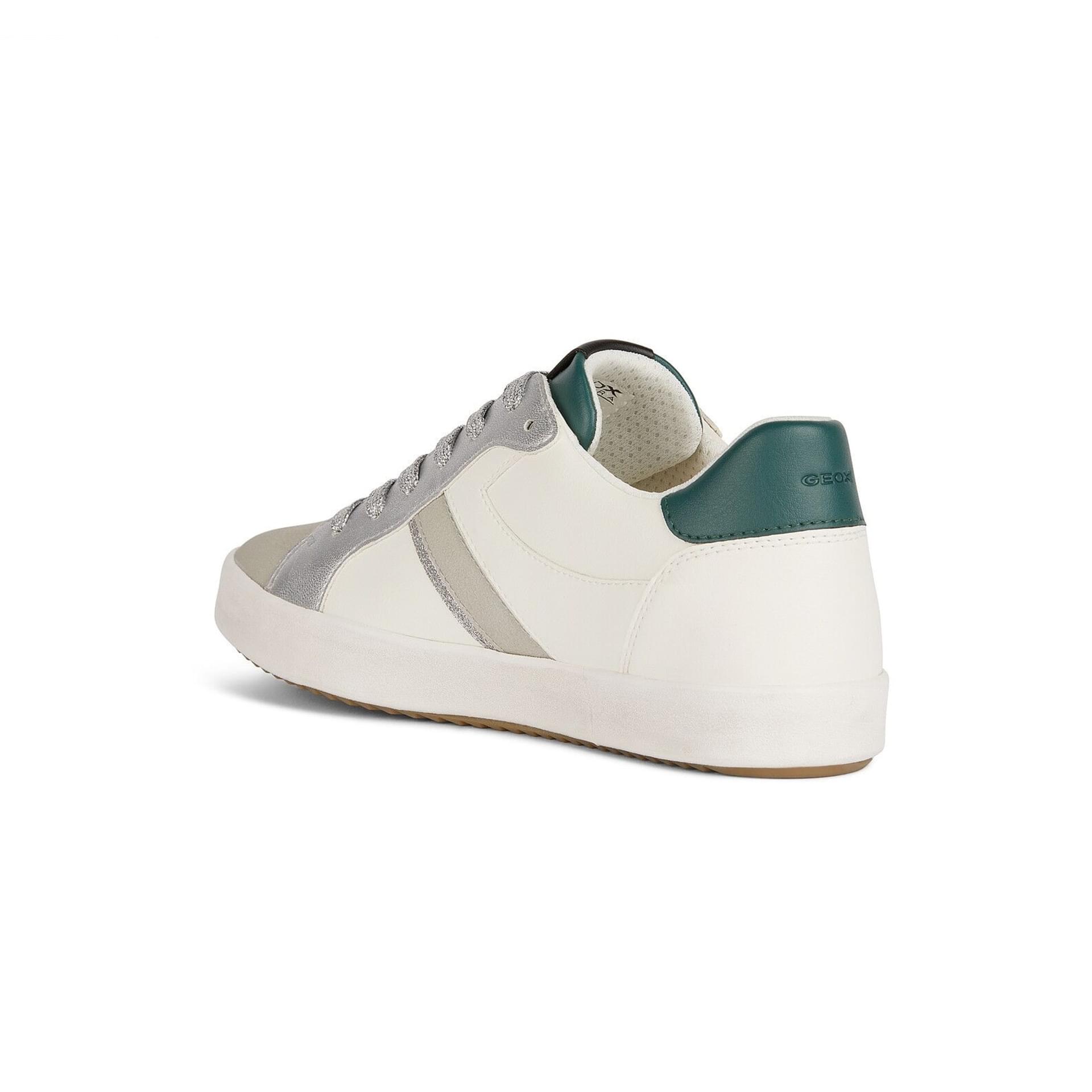 Geox Blomiee Sneakers D456HC_000BC in Optic White/Dark Green