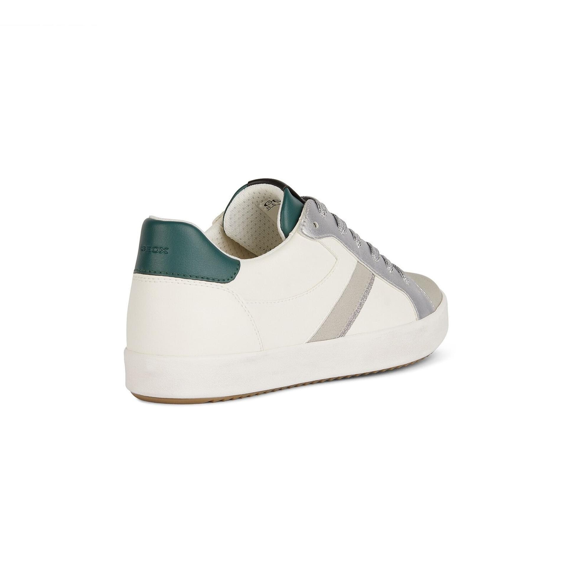 Geox Blomiee Sneakers D456HC_000BC in Optic White/Dark Green