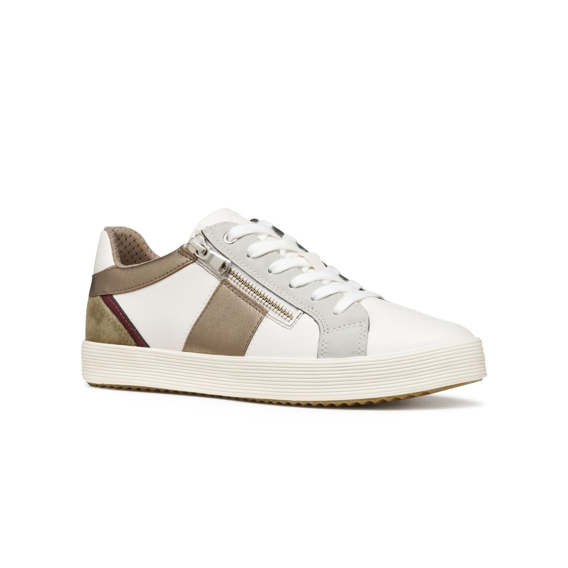 Geox Blomiee Sneakers D566HA_054AJ in White/Sand