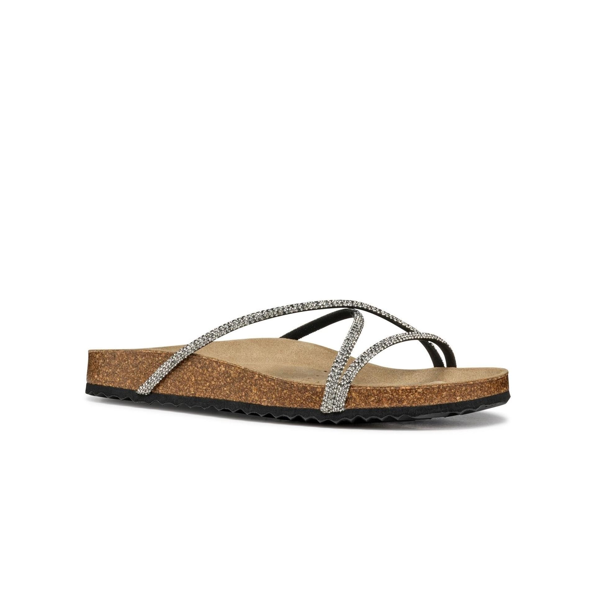 Geox Brionia R Sandalen D55Y3B_000SD in Black/Silver