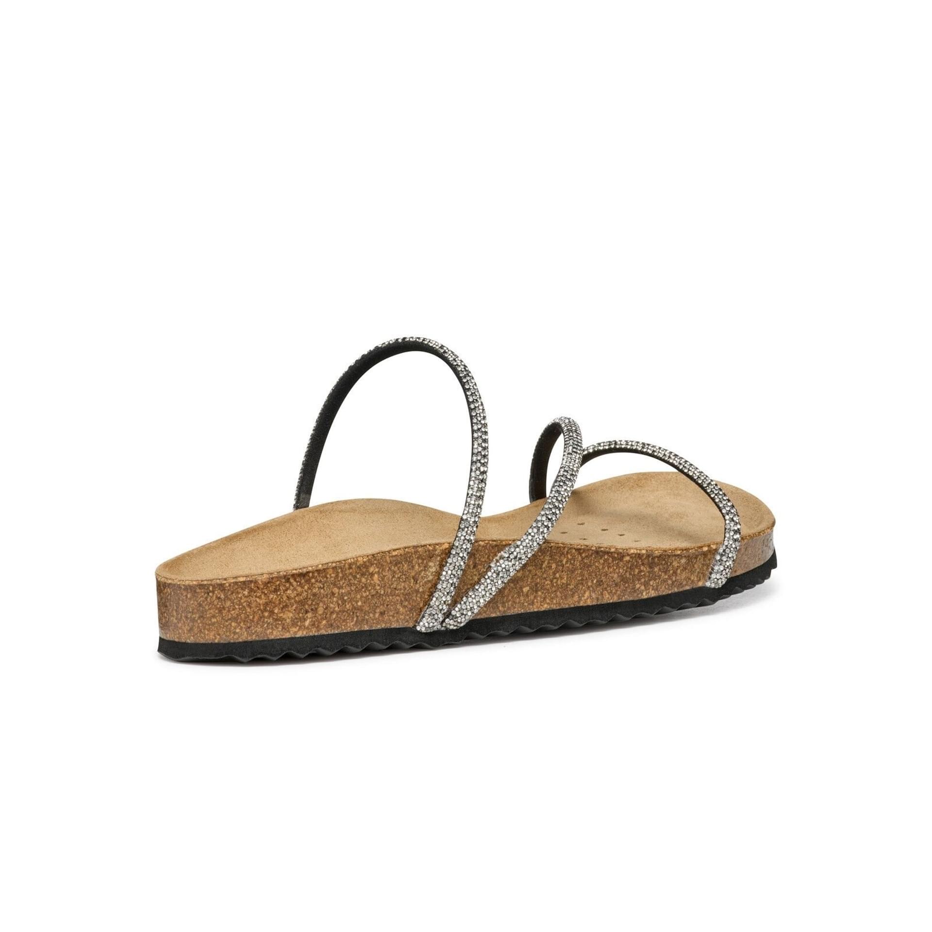 Geox Brionia R Sandals D55Y3C_000SD in Black/Silver