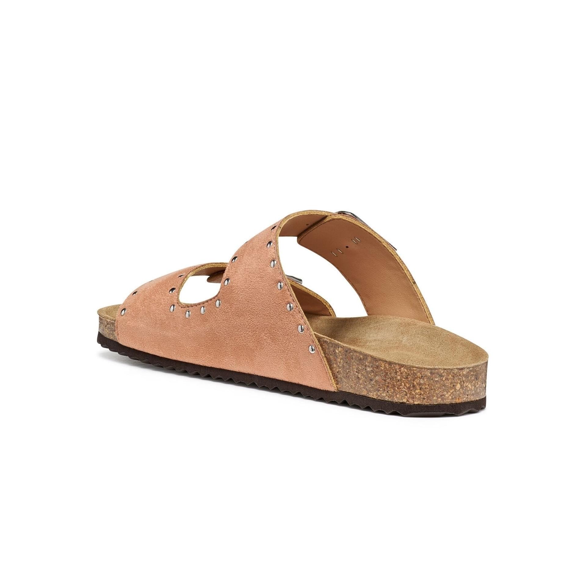Geox Brionia R Sandals in Old Rose, angled view (SKU D55Y3I_000AU--C8014)