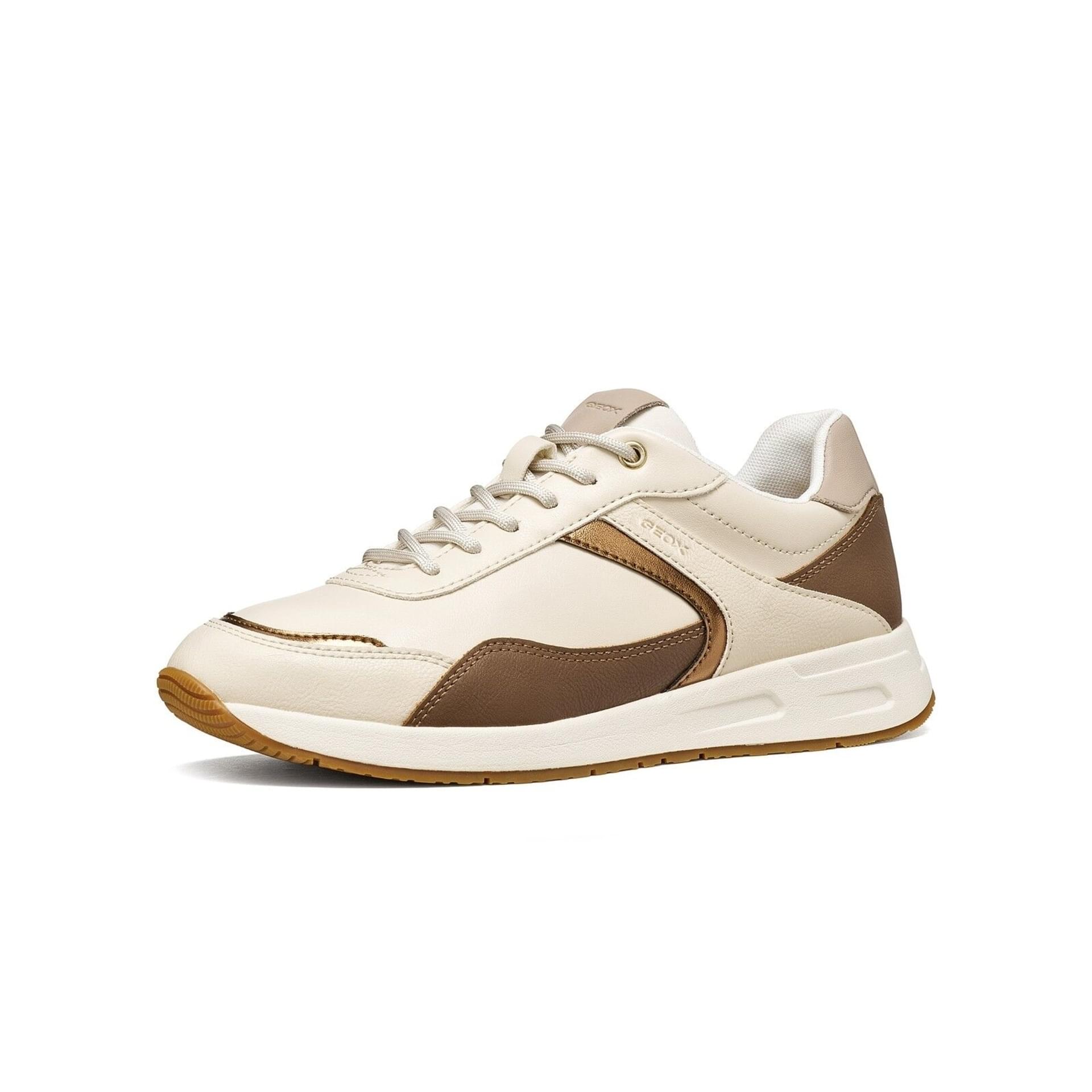 Geox Bulmya Sneakers in Light Sand/Beige, three-quarter view (SKU D65NQA_0BC9B--C5V5A)