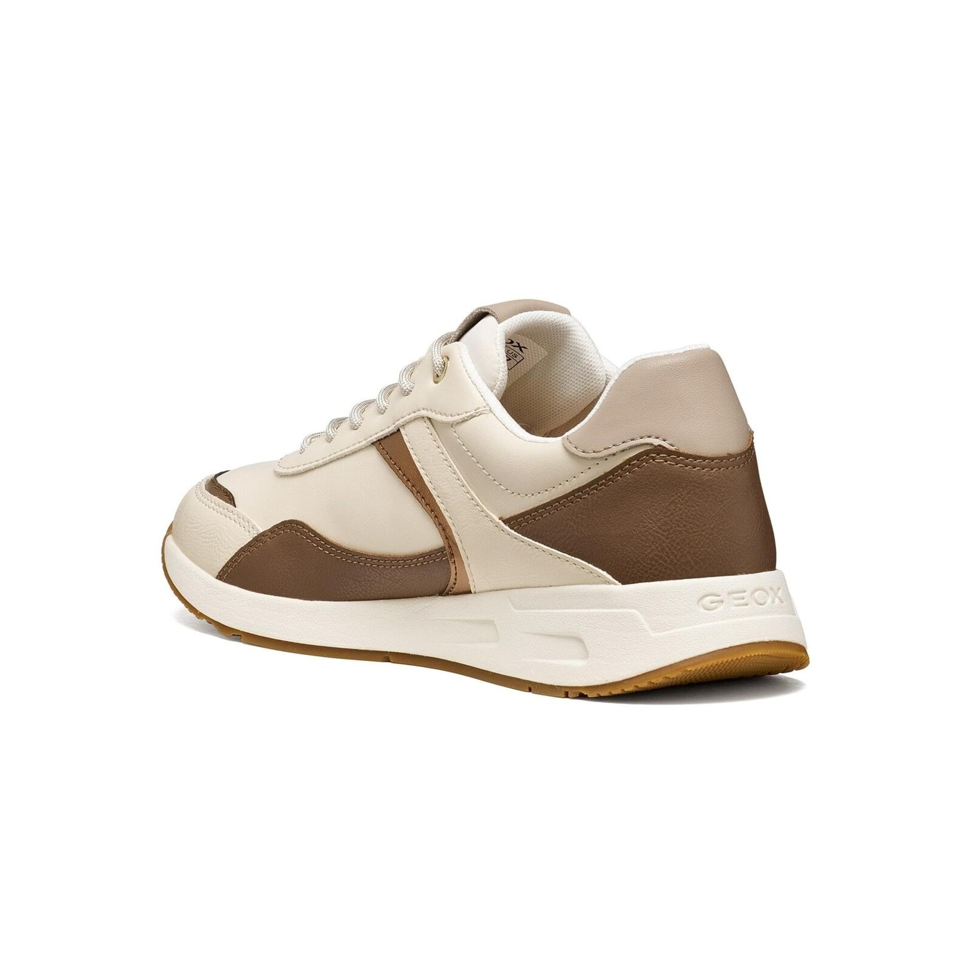 Geox Bulmya Sneakers in Light Sand/Beige, angled view (SKU D65NQA_0BC9B--C5V5A)
