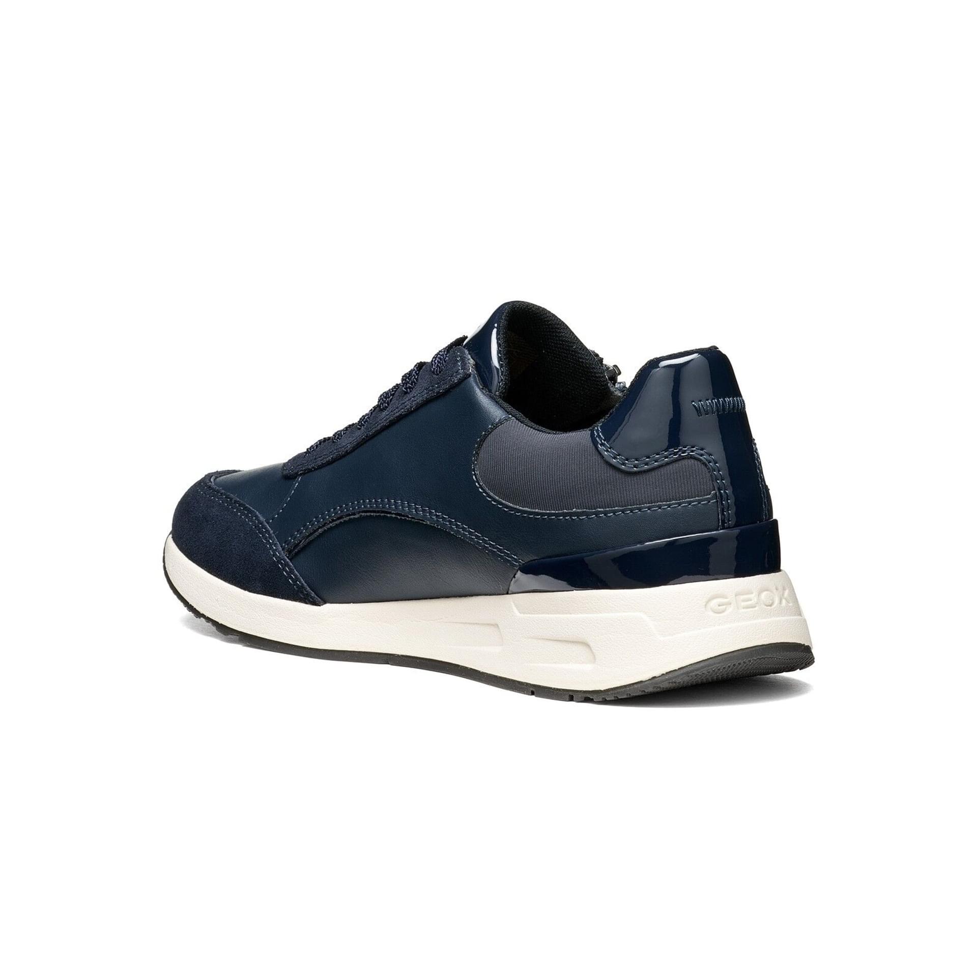 Geox Bulmya Sneakers in Navy, angled view (SKU D65NQB_05422--C4002)