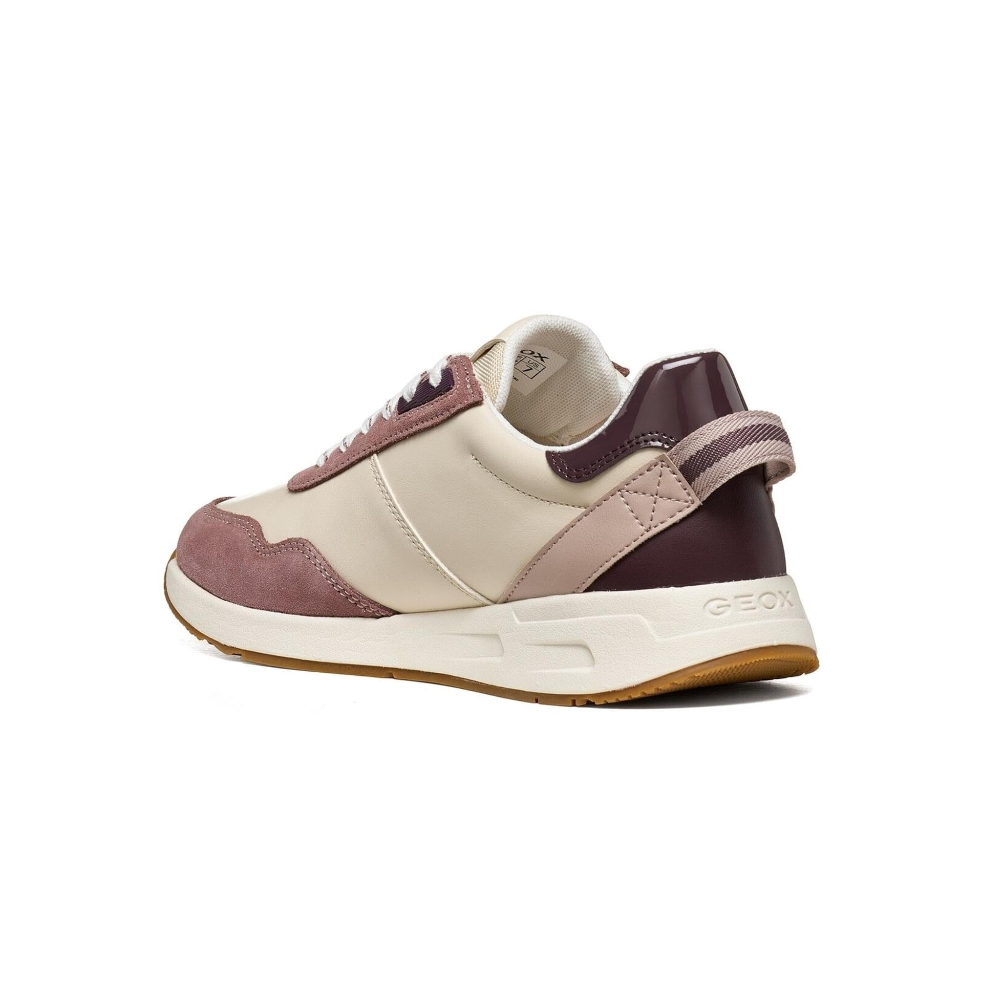 Geox Bulmya Sneakers in Light Sand/Old Rose, hoekaanzicht (SKU D66NQA_05422--C5VA8)
