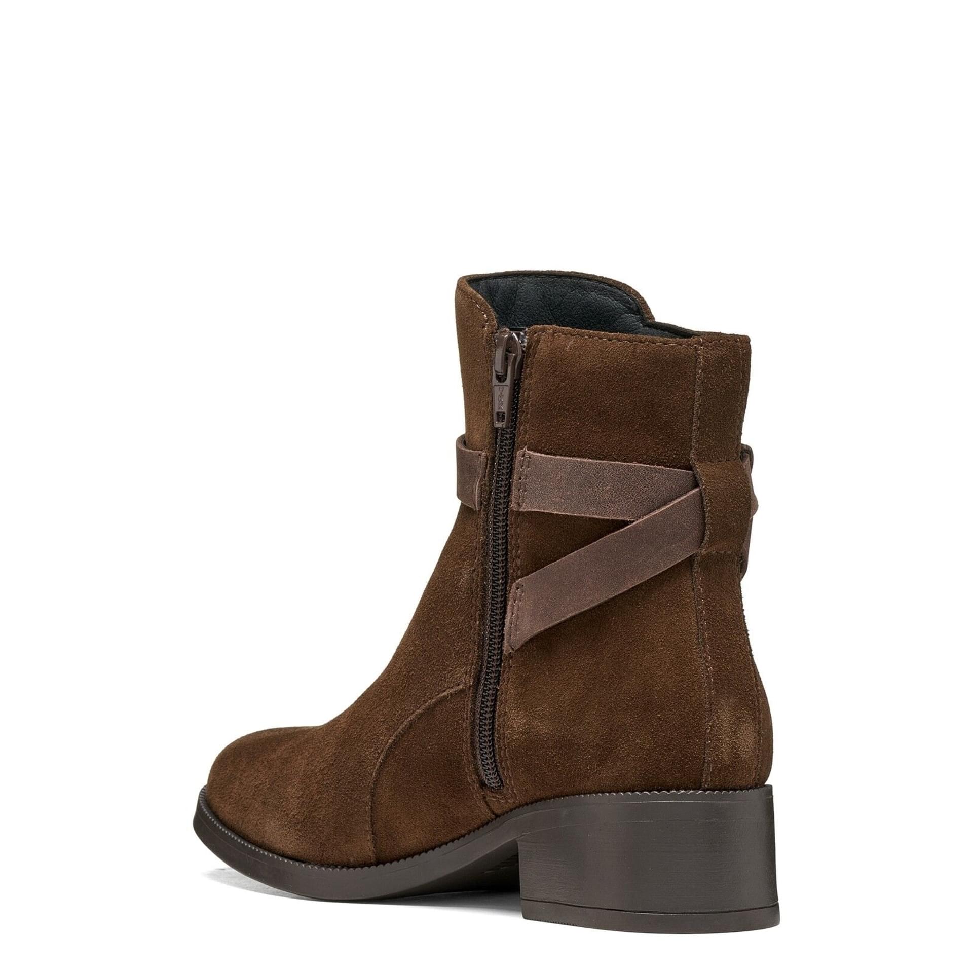 Geox Camexia Wpf Bottines cuir in Dark Brown/Mahogany, vue en angle (SKU D6819B_022CL--C6RJ6)