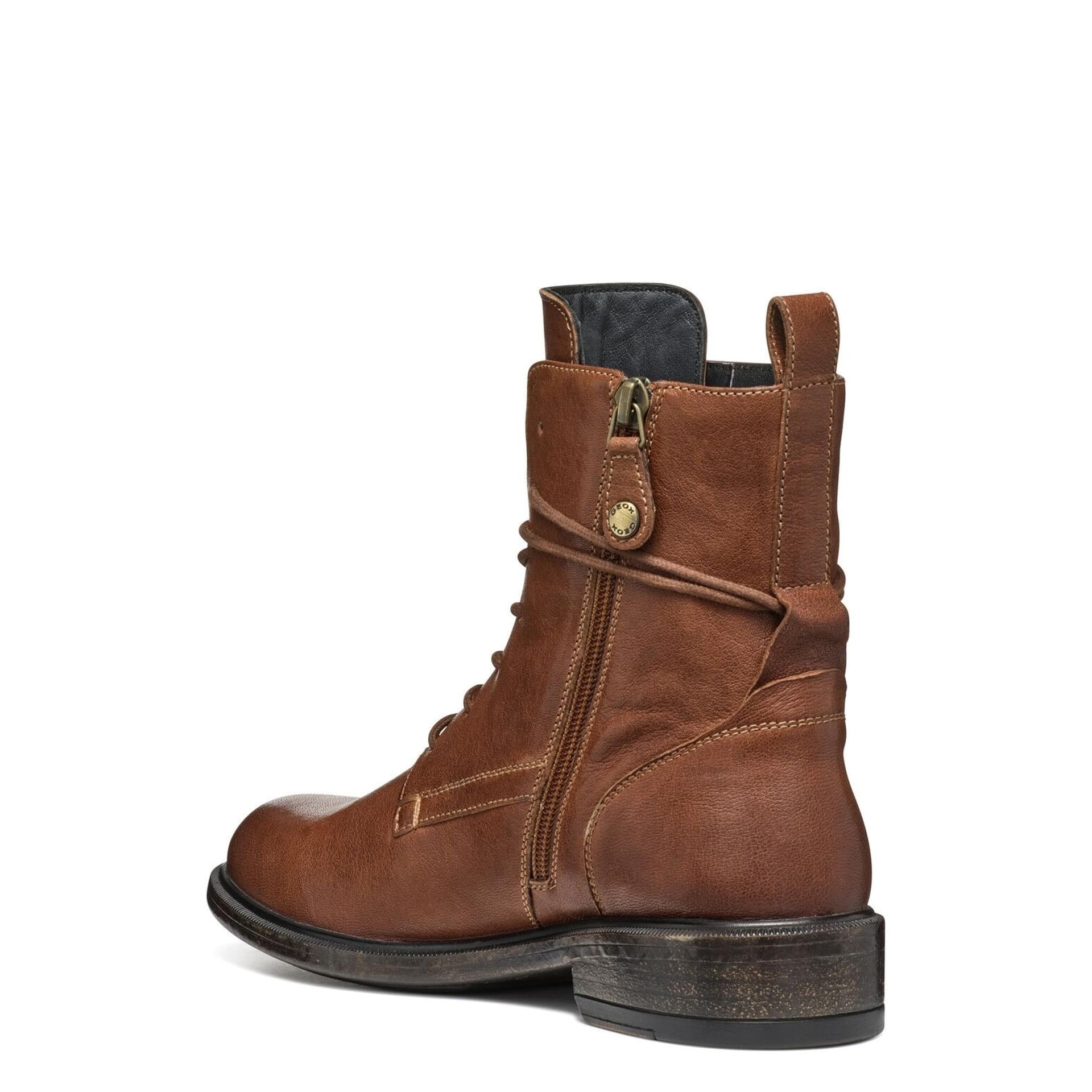 Geox Catria Enkellaarsjes D46LQD_00081 in Brown